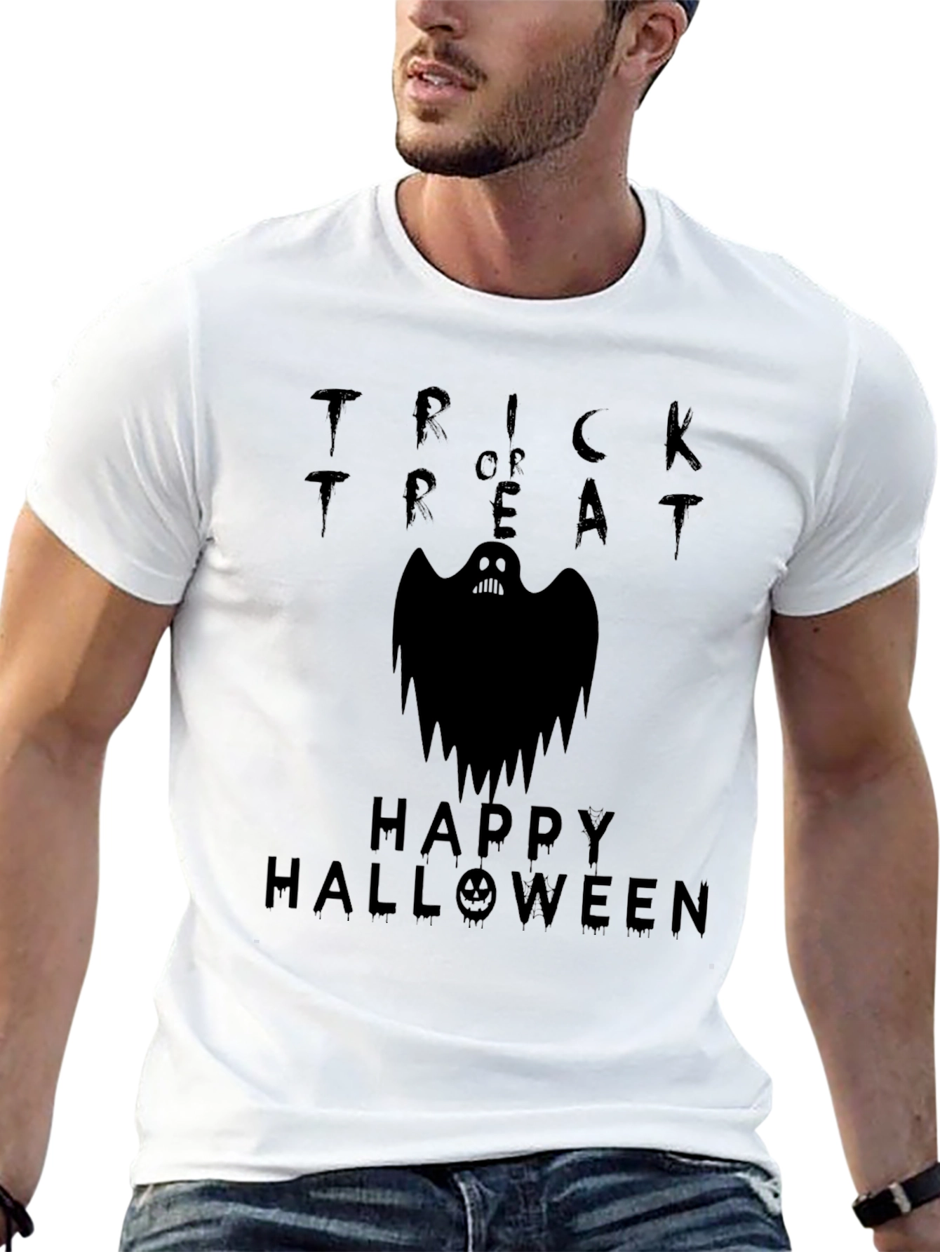 Happy Halloween Trick or Treat Ghost T-Shirt