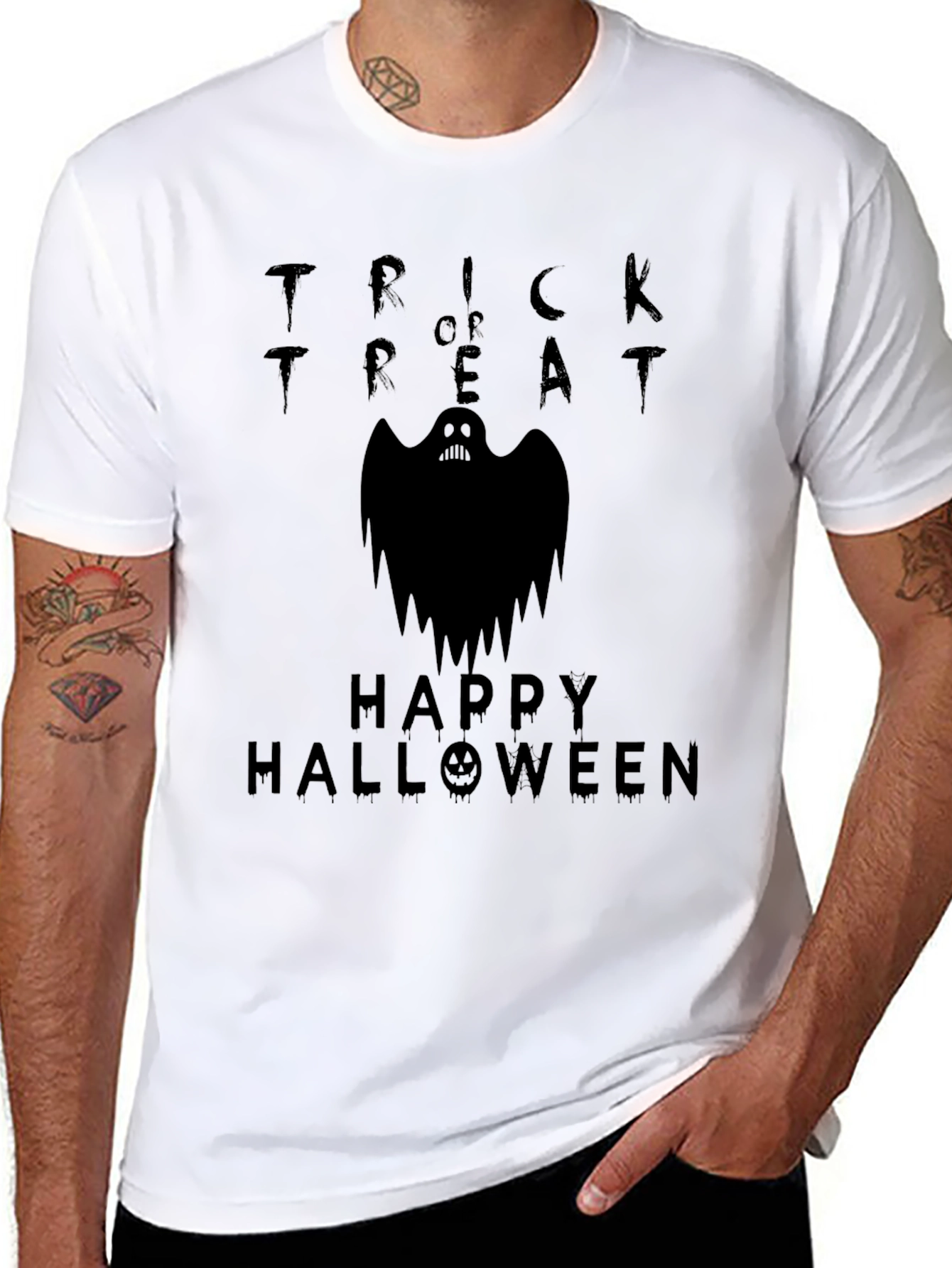 Happy Halloween Trick or Treat Ghost T-Shirt