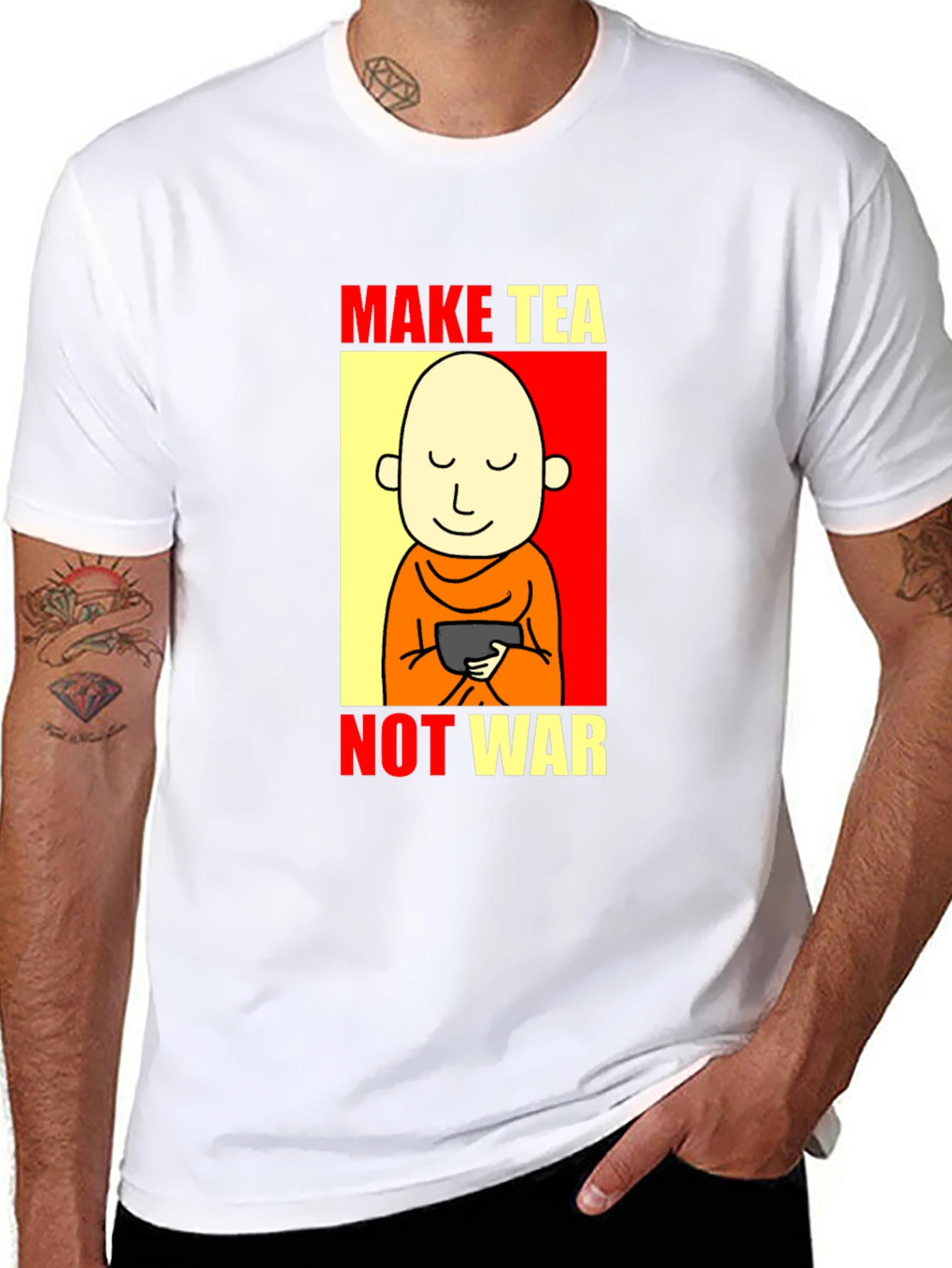 Make Tea Not War Graphic T-Shirt