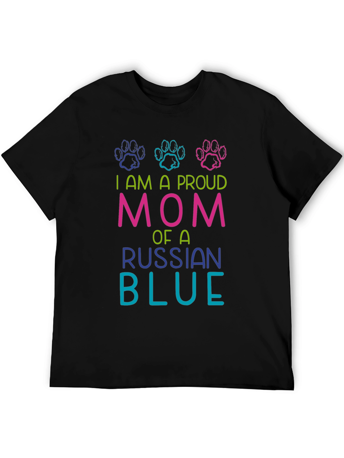Proud Russian Blue Mom T-Shirt
