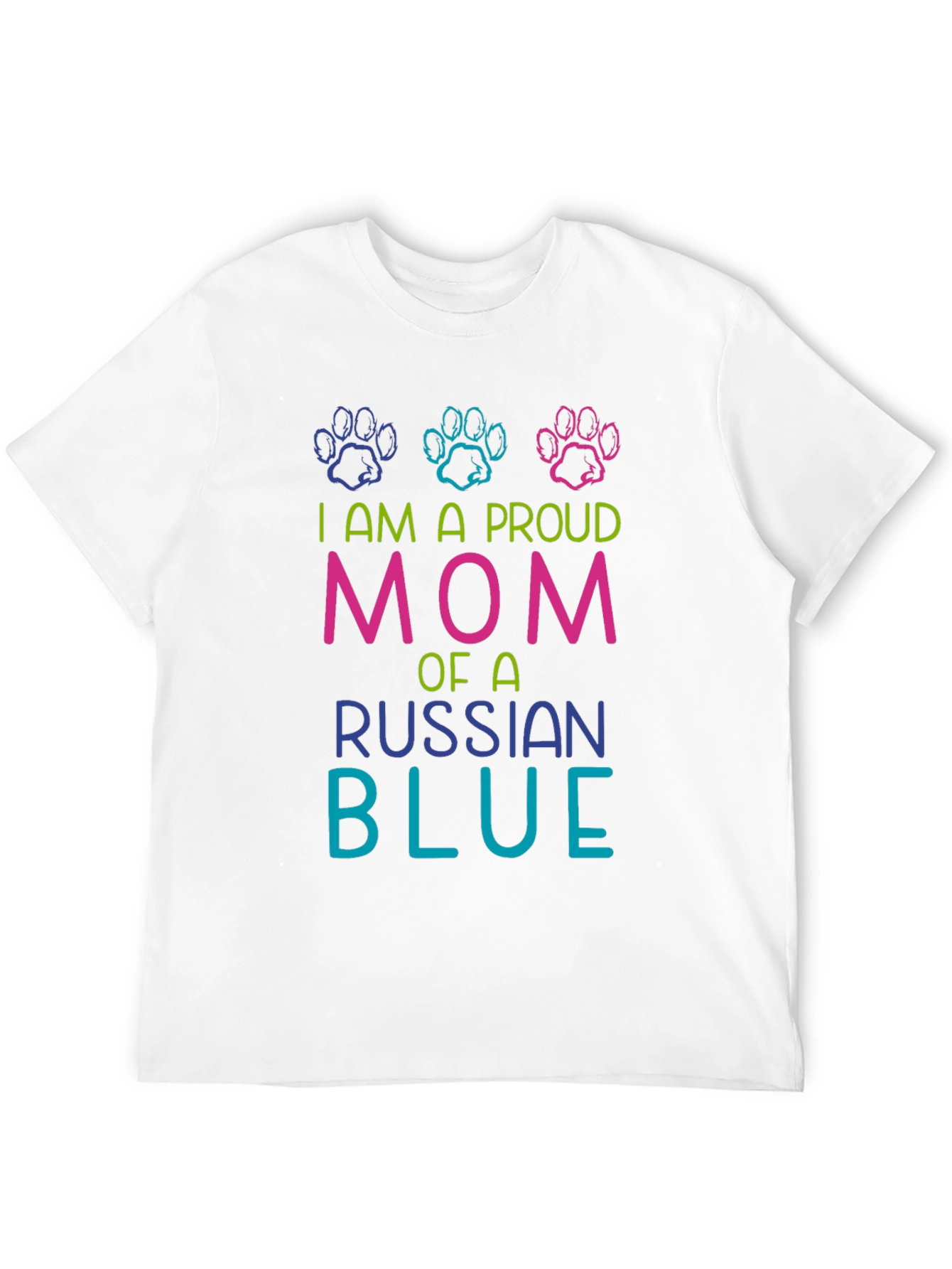 Proud Russian Blue Mom T-Shirt