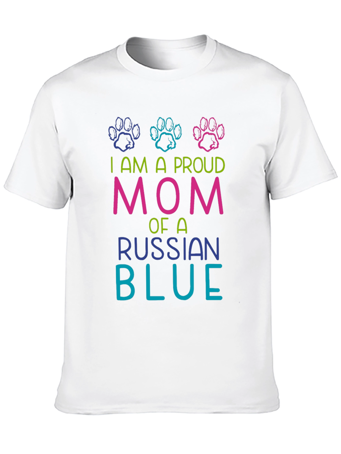 Proud Russian Blue Mom T-Shirt