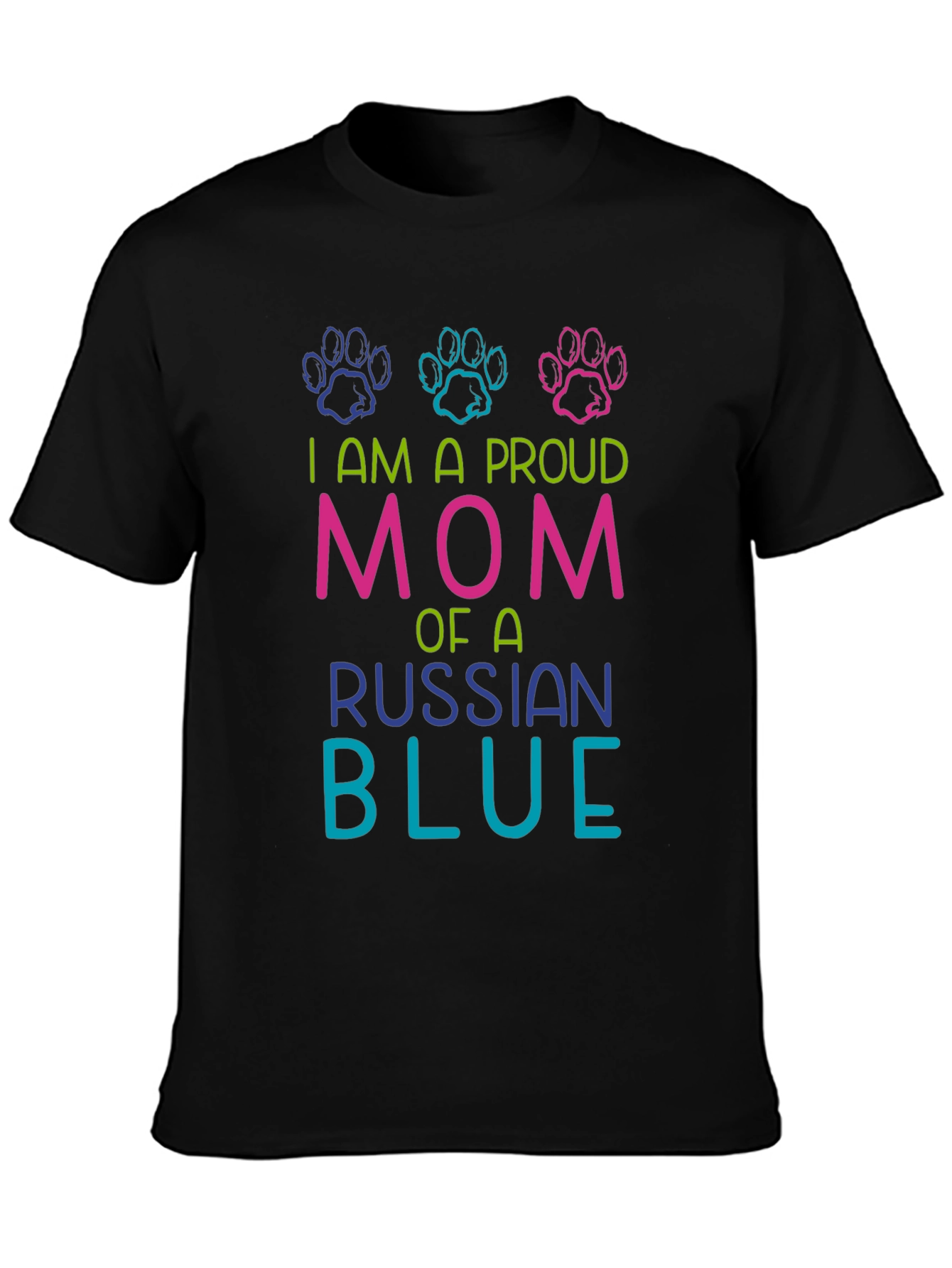 Proud Russian Blue Mom T-Shirt