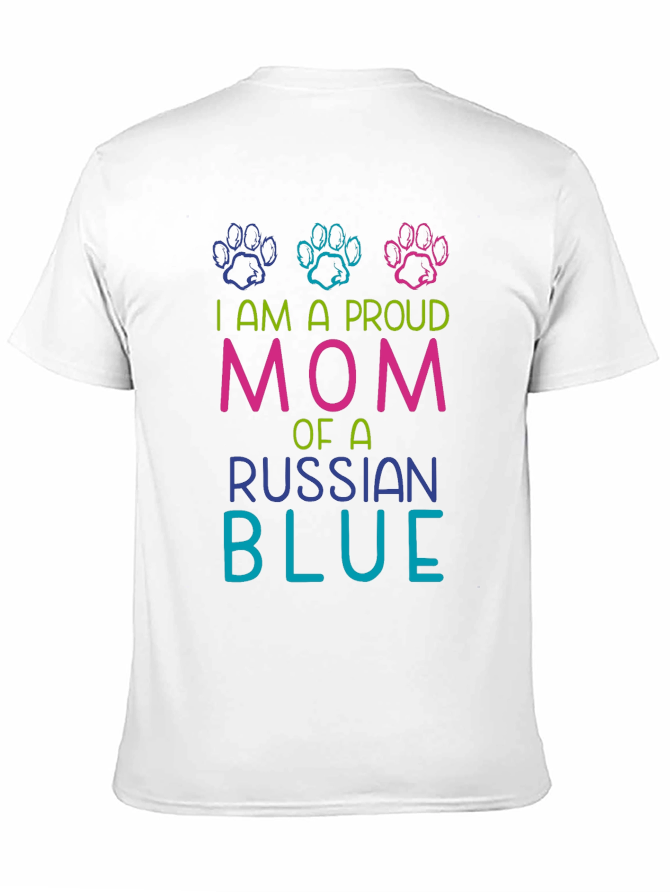 Proud Russian Blue Mom T-Shirt