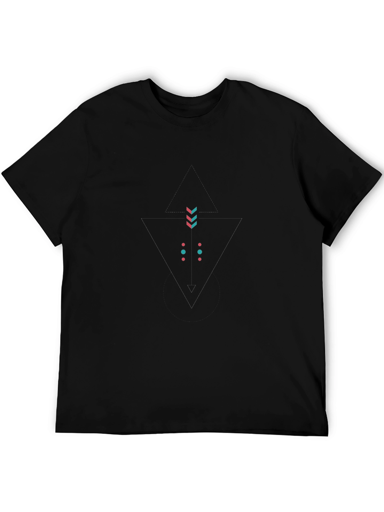 Geometric Triangle Tee - Modern Minimalist Design