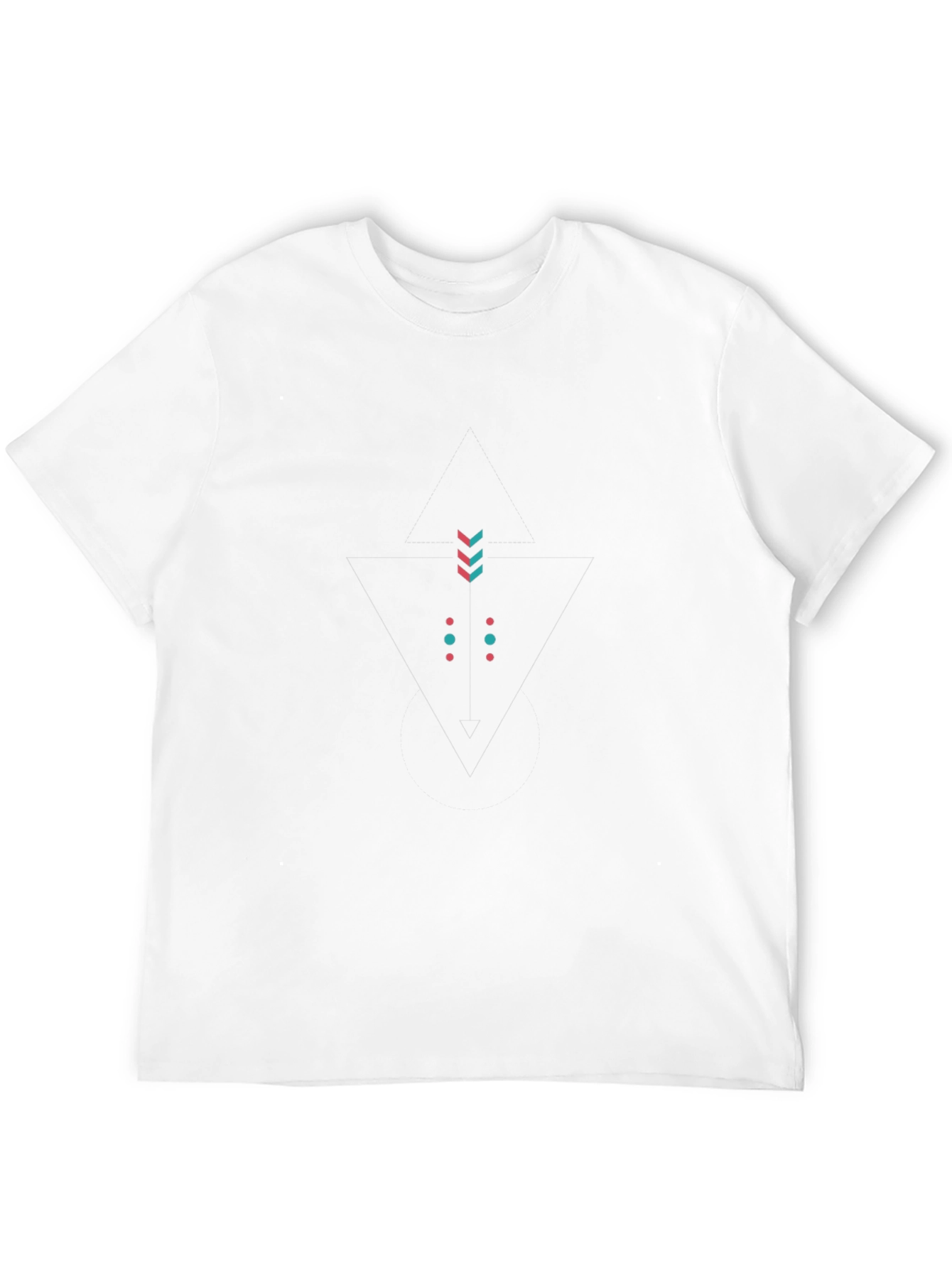 Geometric Triangle Tee - Modern Minimalist Design