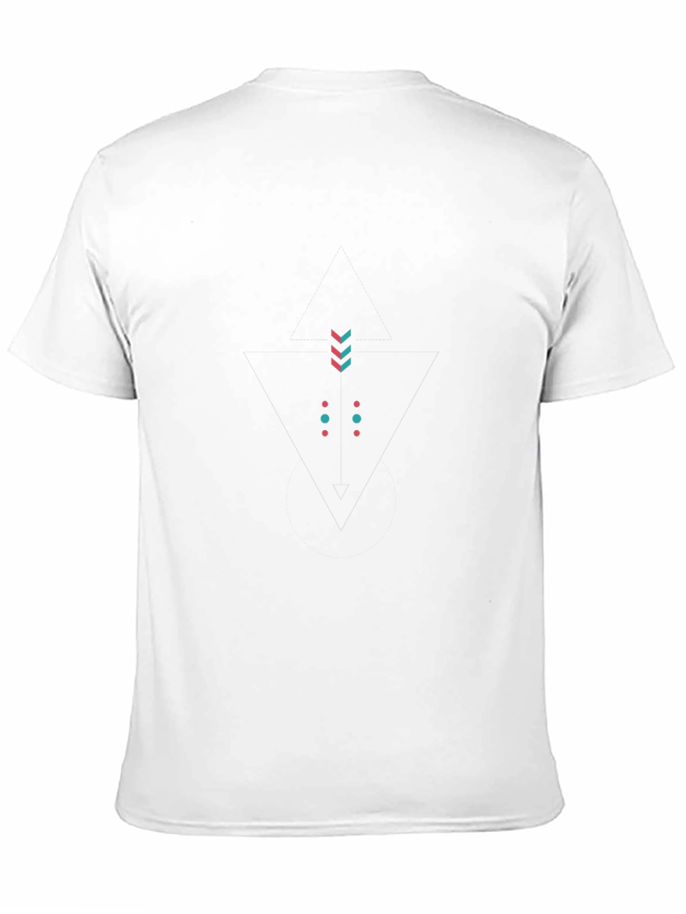 Geometric Triangle Tee - Modern Minimalist Design