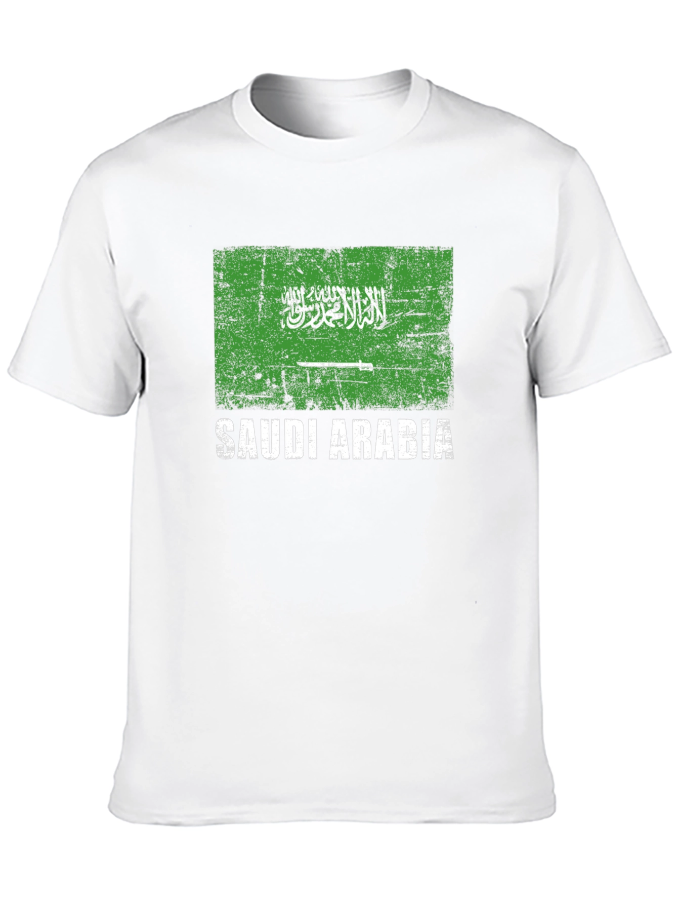 Saudi Arabia Flag T-Shirt - Distressed Design