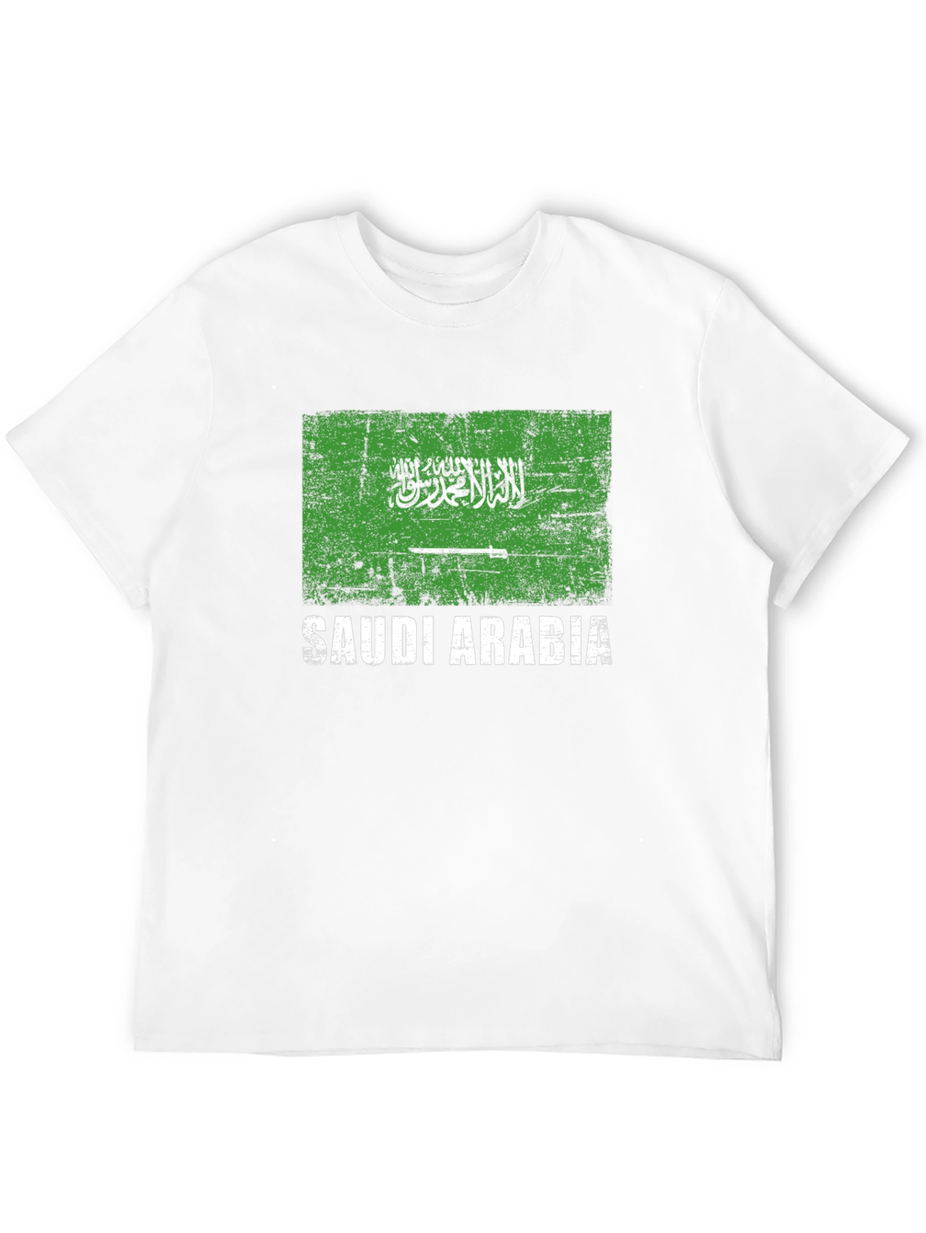Saudi Arabia Flag T-Shirt - Distressed Design