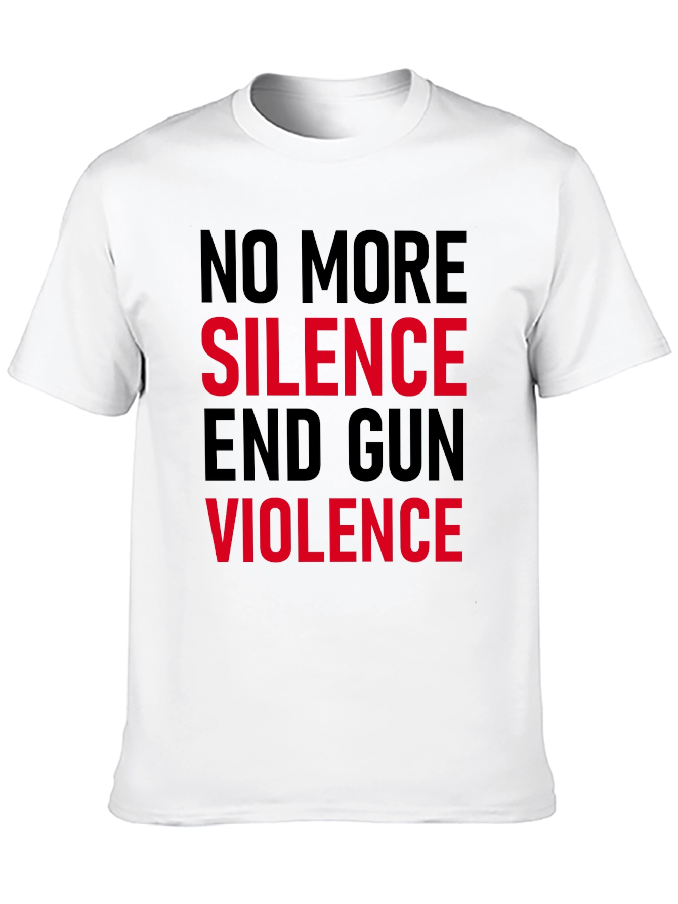 No More Silence End Gun Violence Graphic Tee