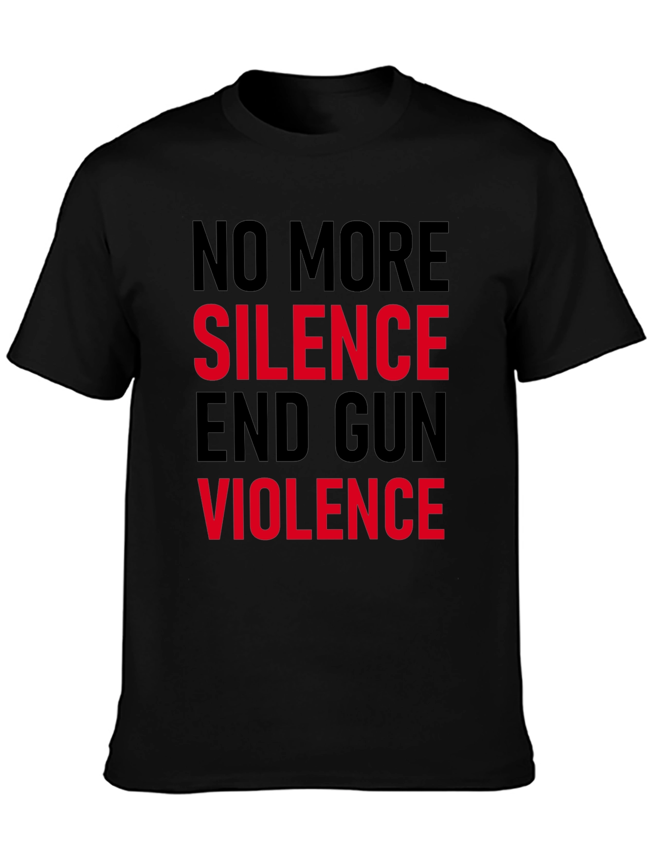 No More Silence End Gun Violence Graphic Tee