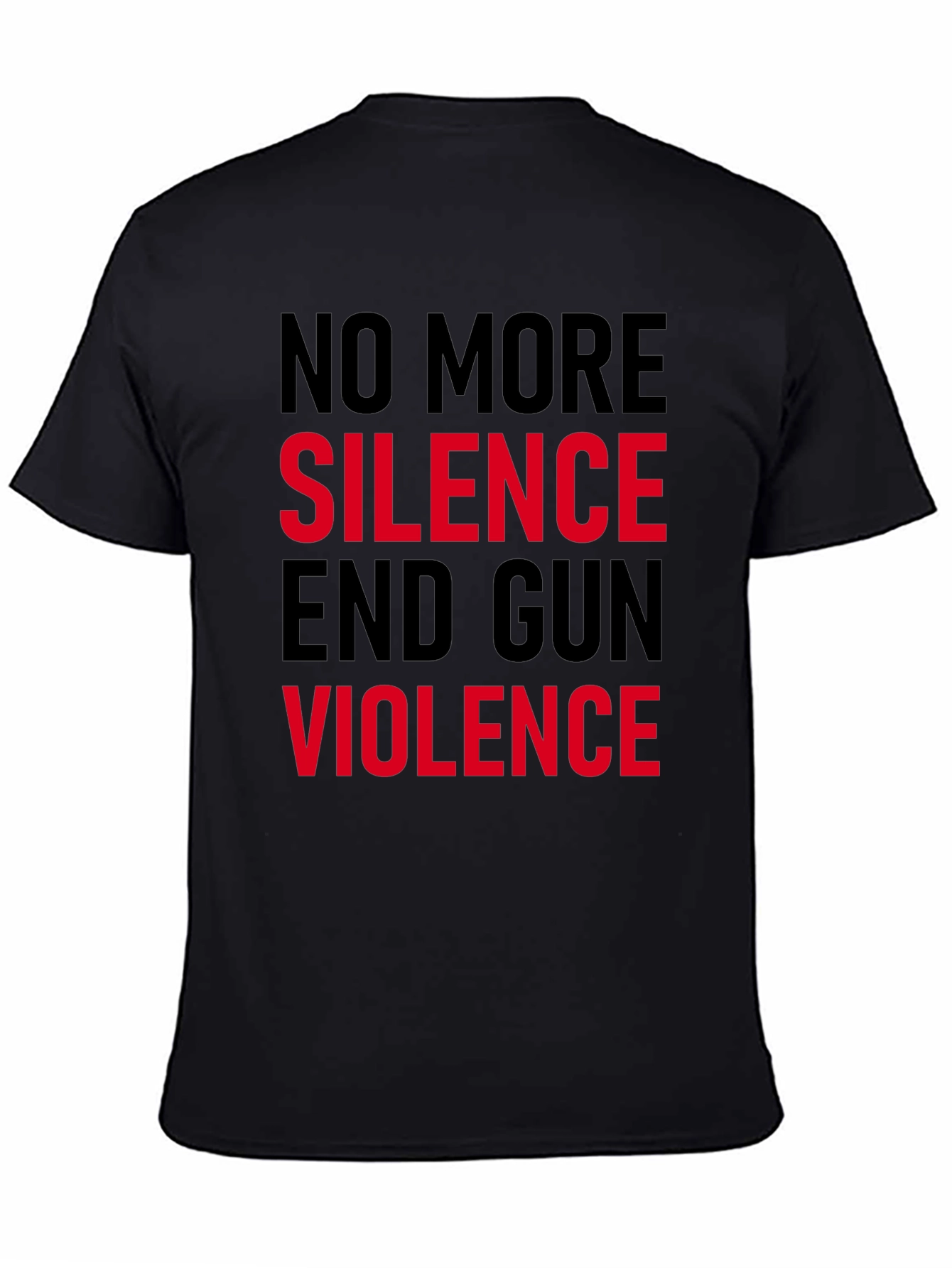 No More Silence End Gun Violence Graphic Tee