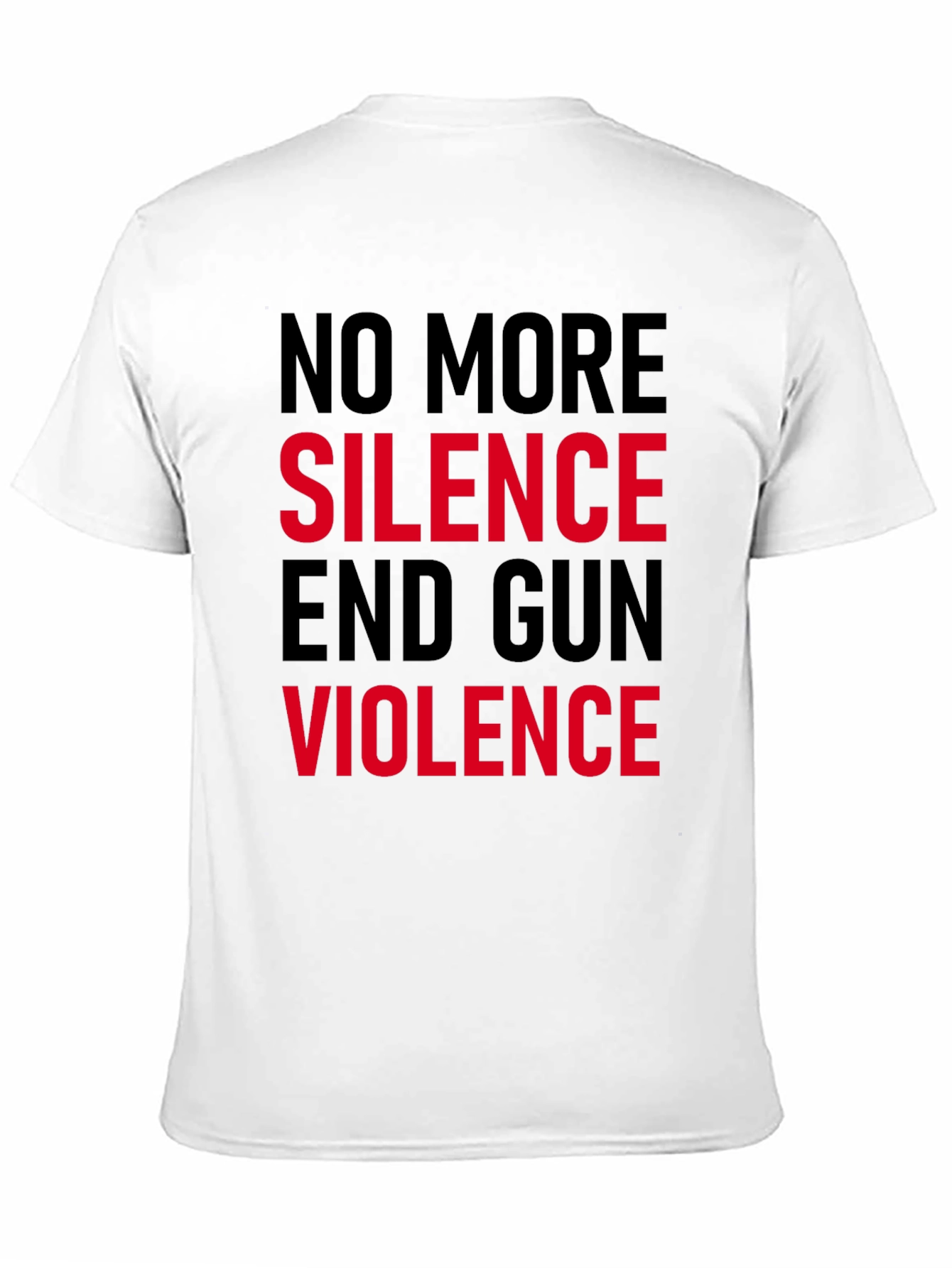 No More Silence End Gun Violence Graphic Tee