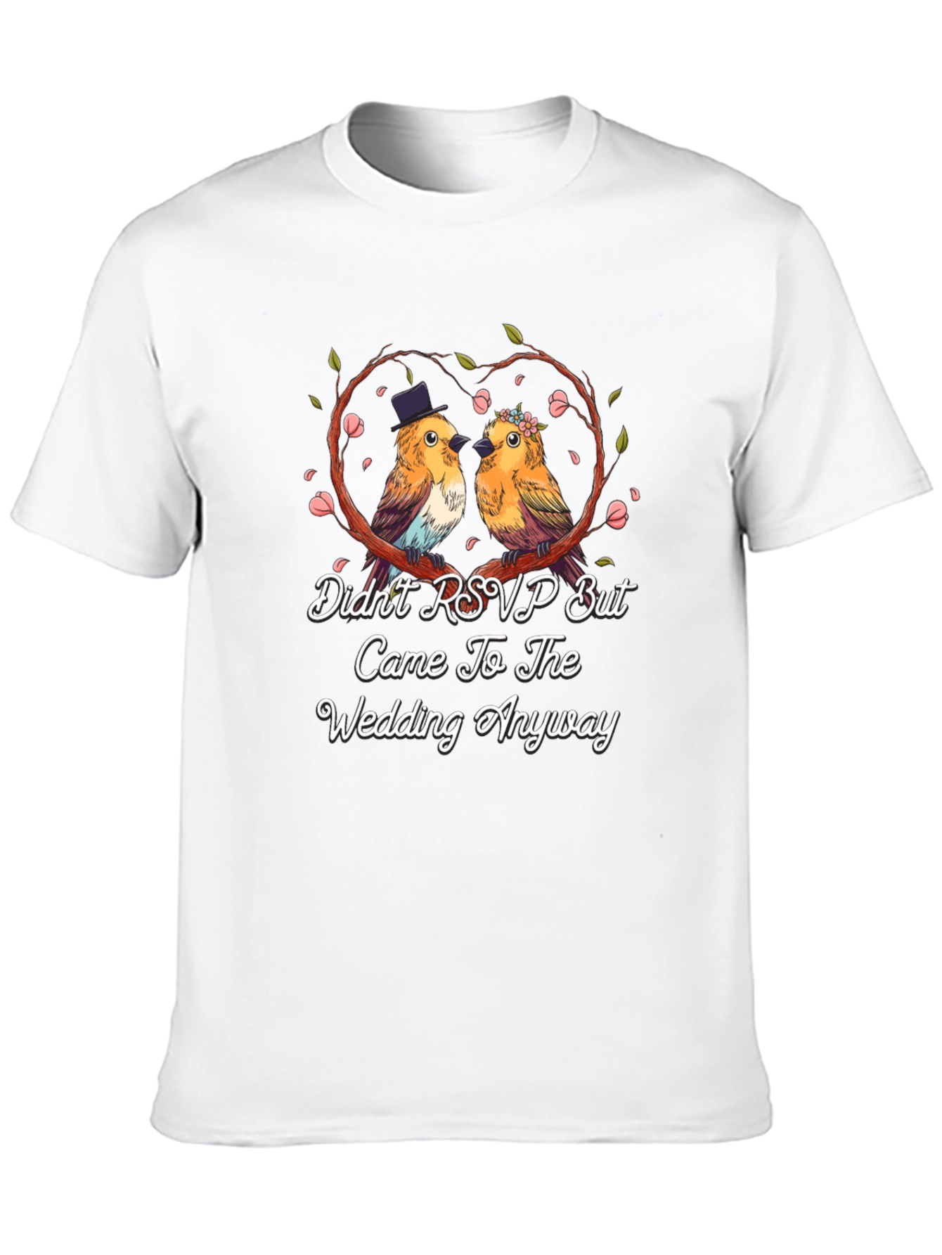 Wedding Birds Graphic T-Shirt