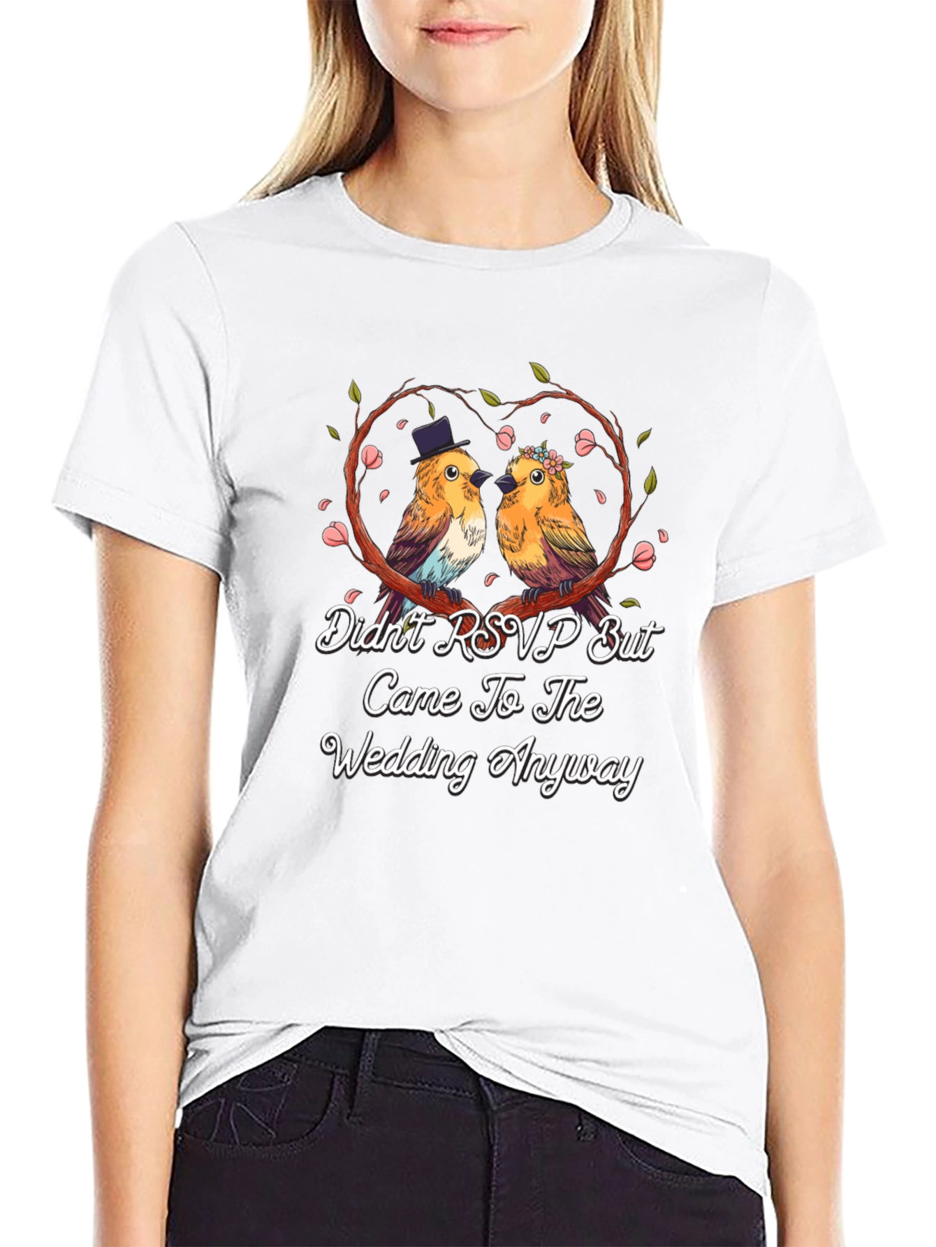 Wedding Birds Graphic T-Shirt
