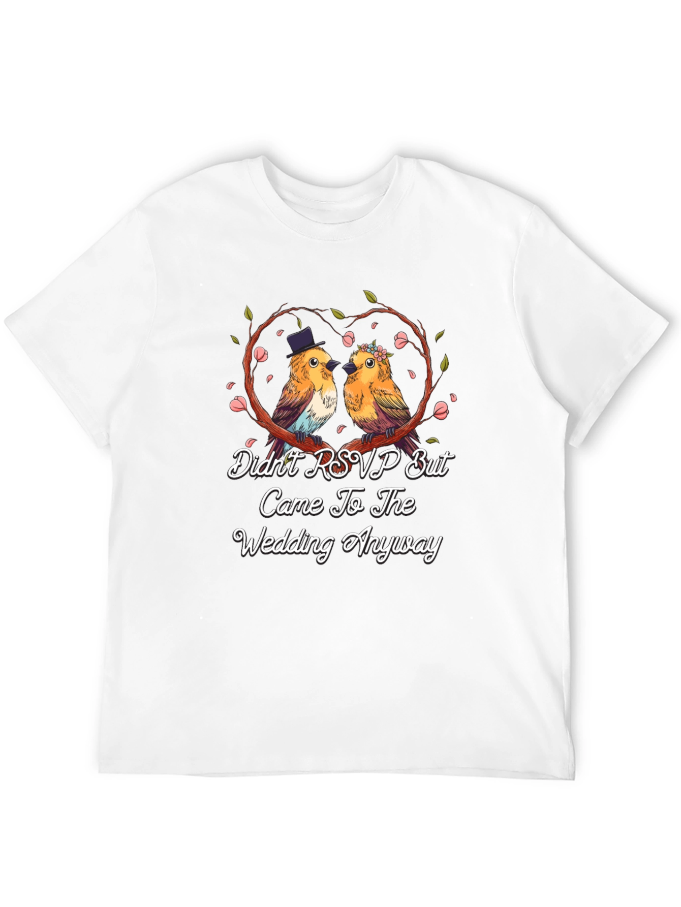 Wedding Birds Graphic T-Shirt