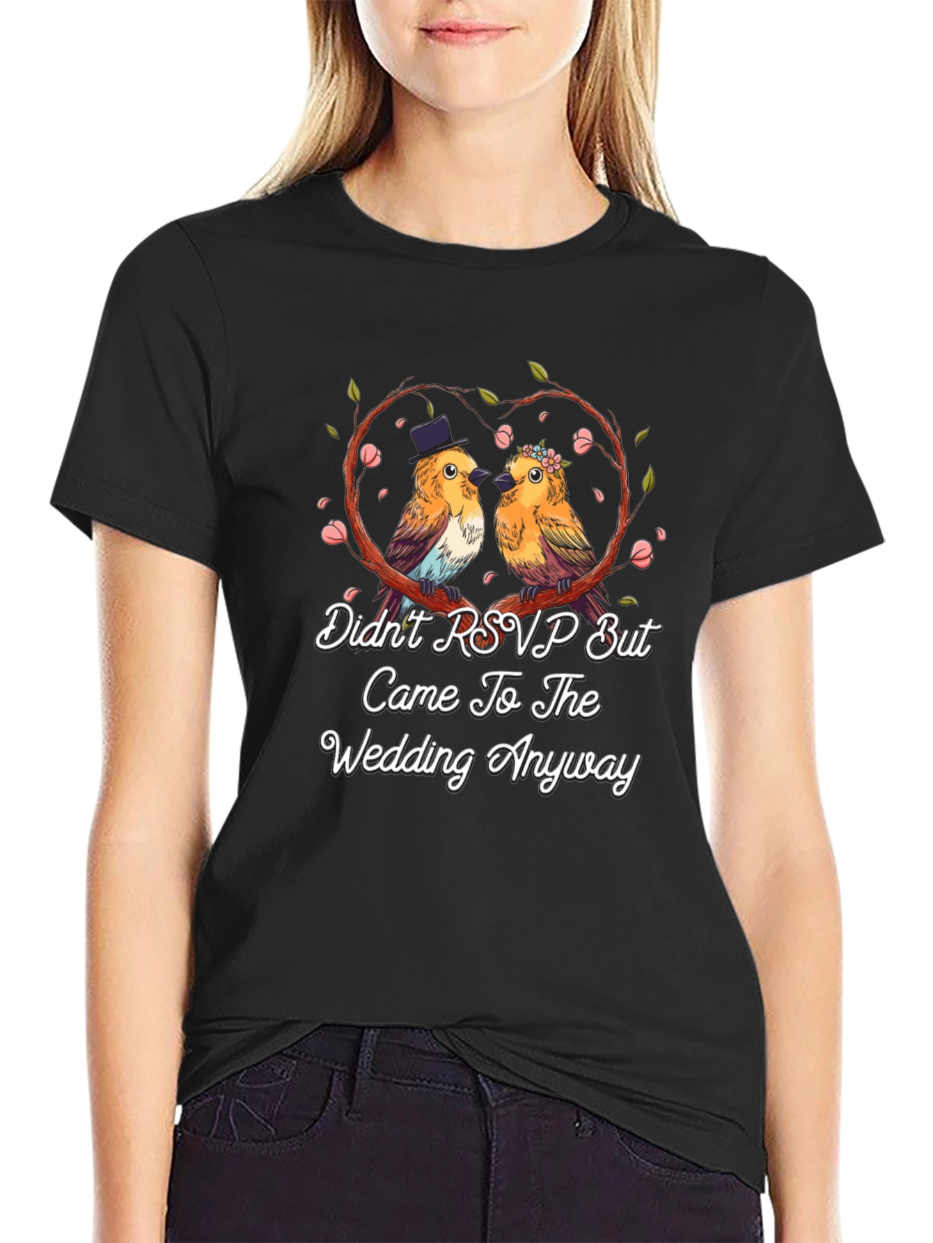 Wedding Birds Graphic T-Shirt