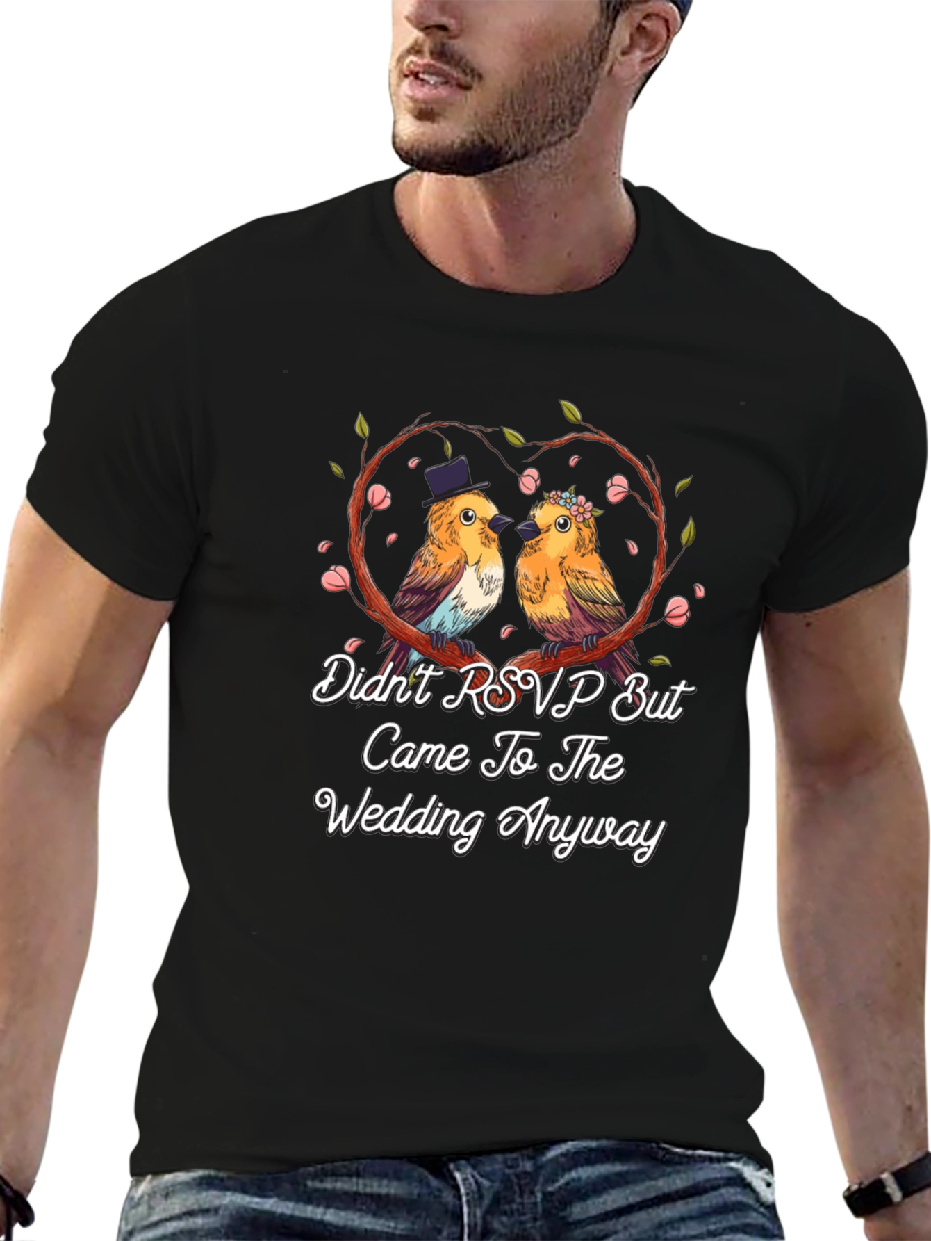 Wedding Birds Graphic T-Shirt