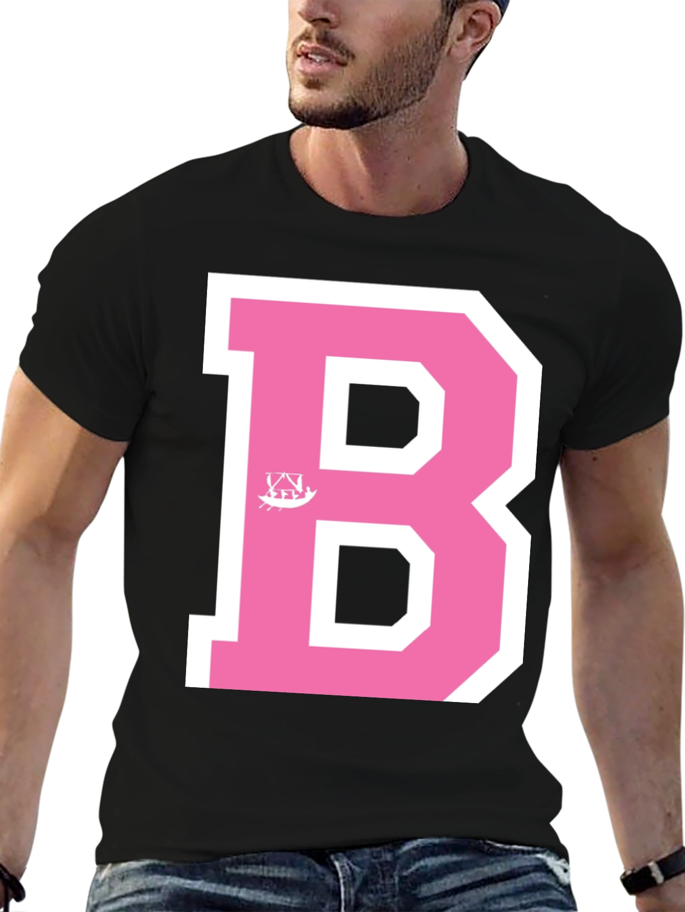 Varsity B Graphic Tee - Black