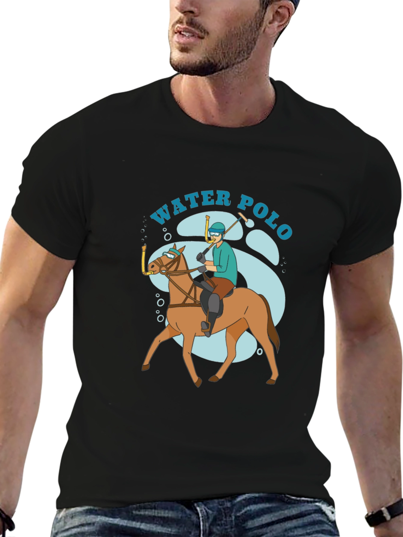 Funny Water Polo Horse T-Shirt