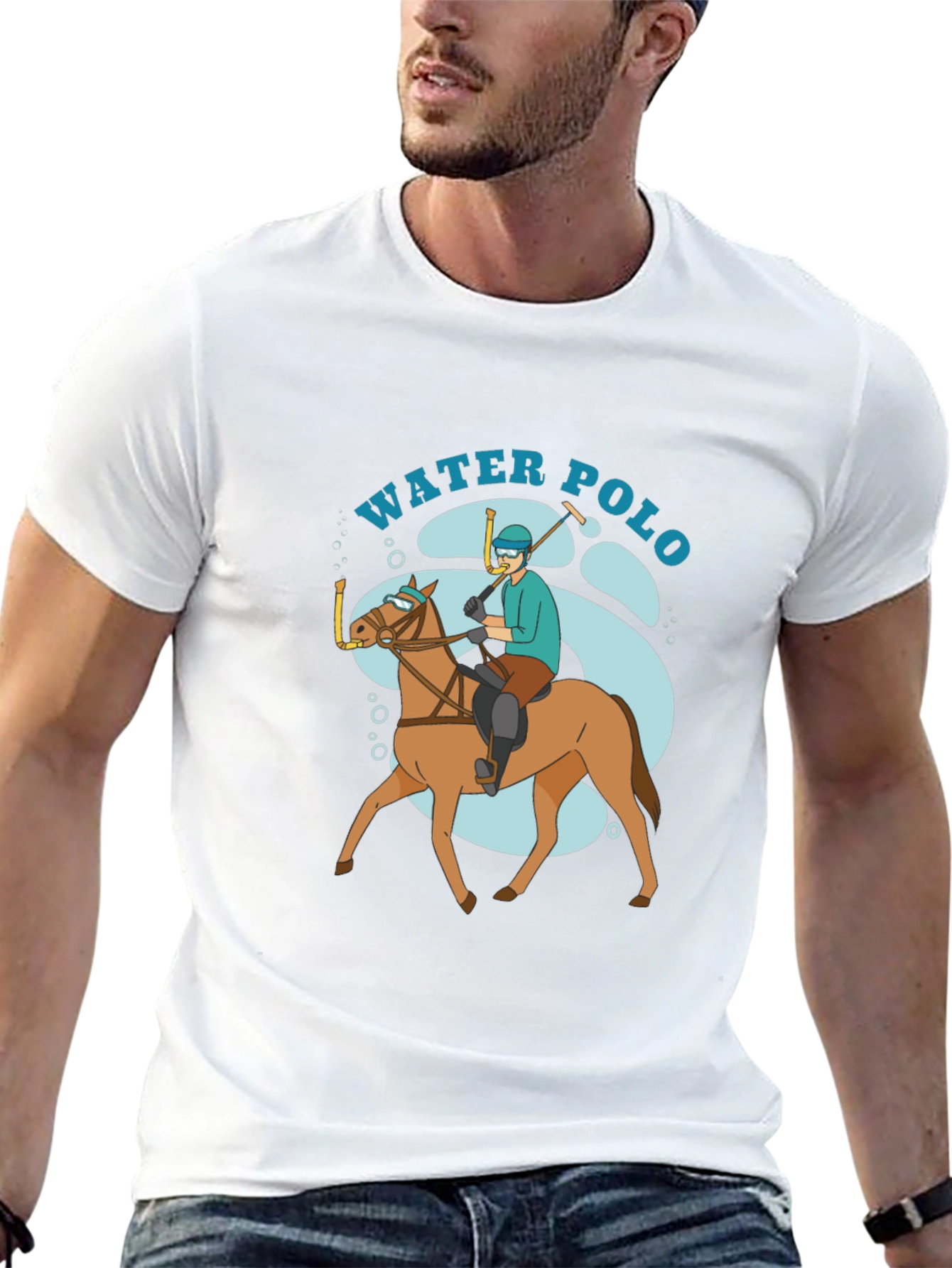Funny Water Polo Horse T-Shirt