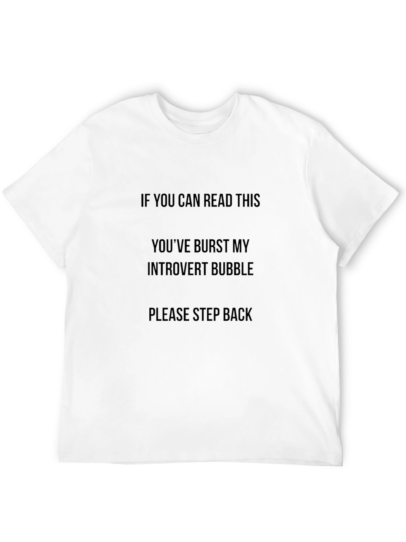 Introvert Bubble T-Shirt - Funny Slogan Tee