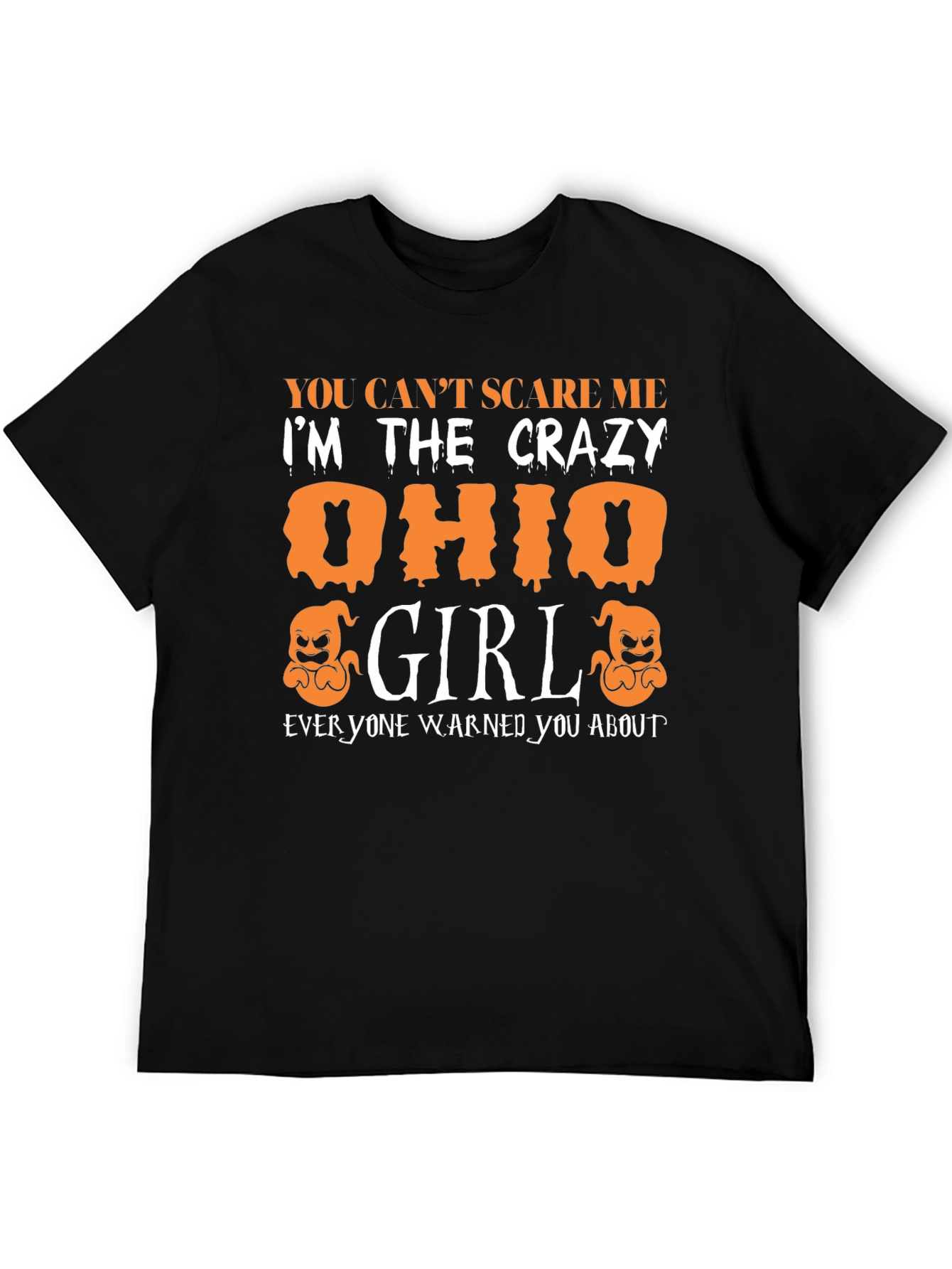Crazy Ohio Girl Halloween Graphic Tee