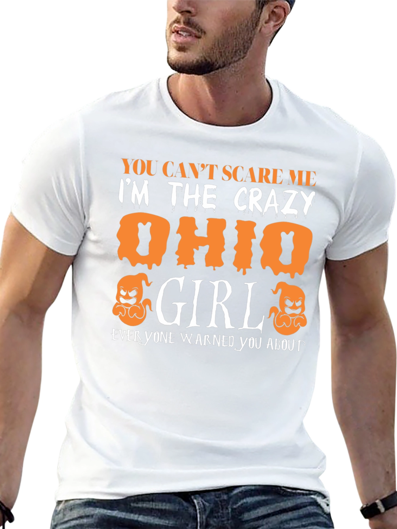 Crazy Ohio Girl Halloween Graphic Tee