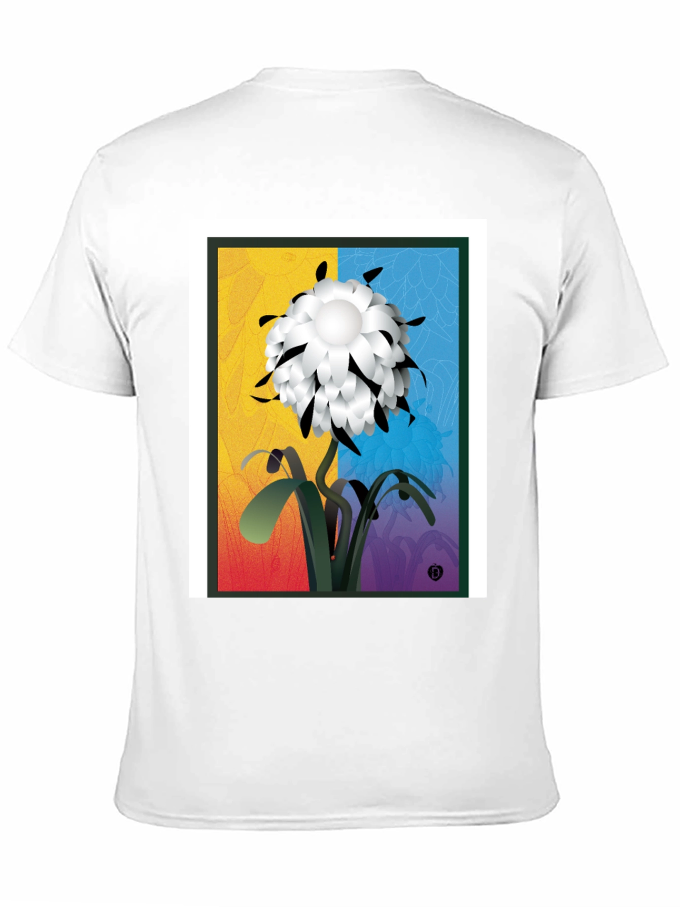 Abstract Flower Graphic Tee