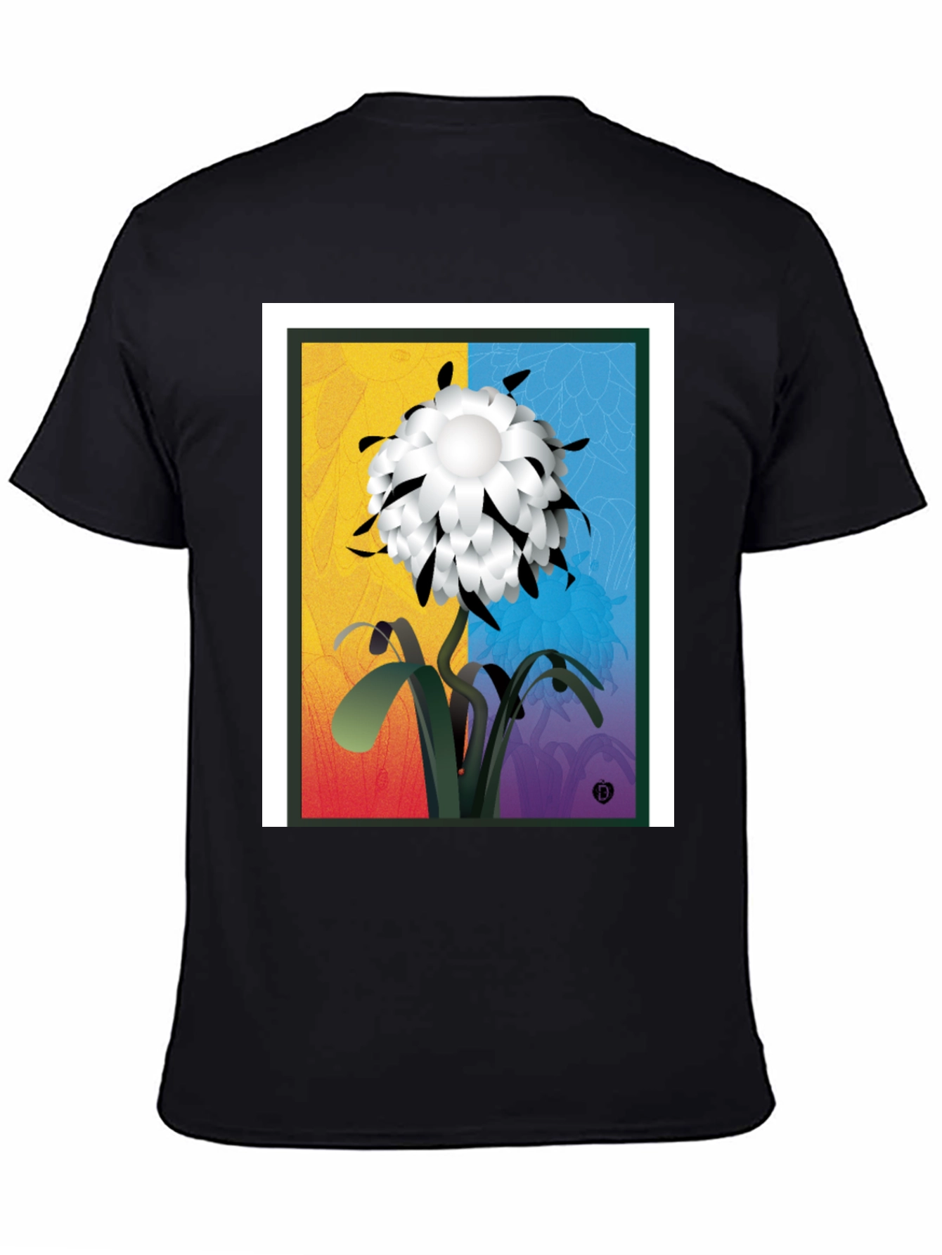 Abstract Flower Graphic Tee