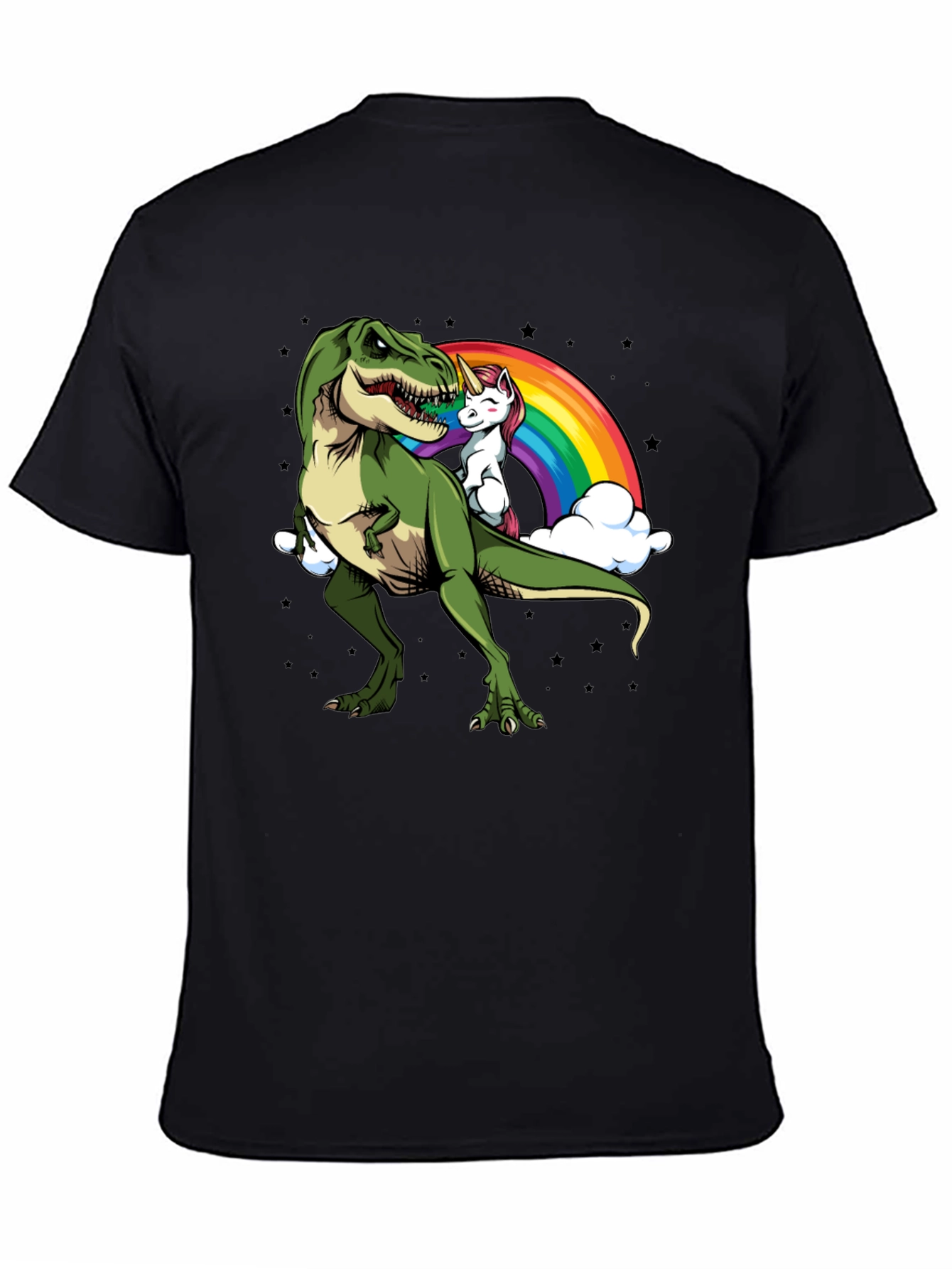 Dino Unicorn Rainbow Graphic Tee