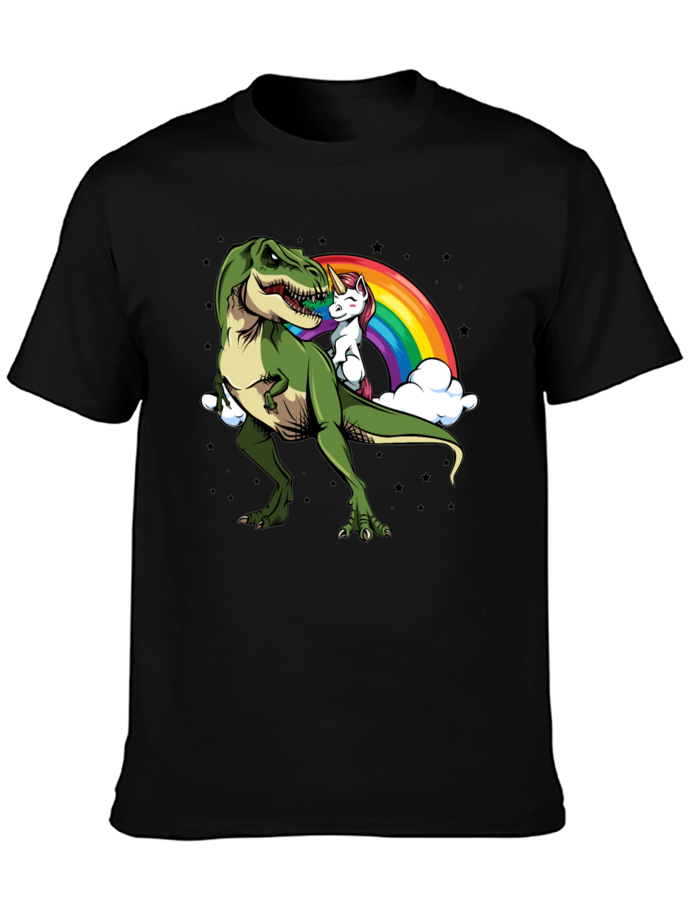Dino Unicorn Rainbow Graphic Tee