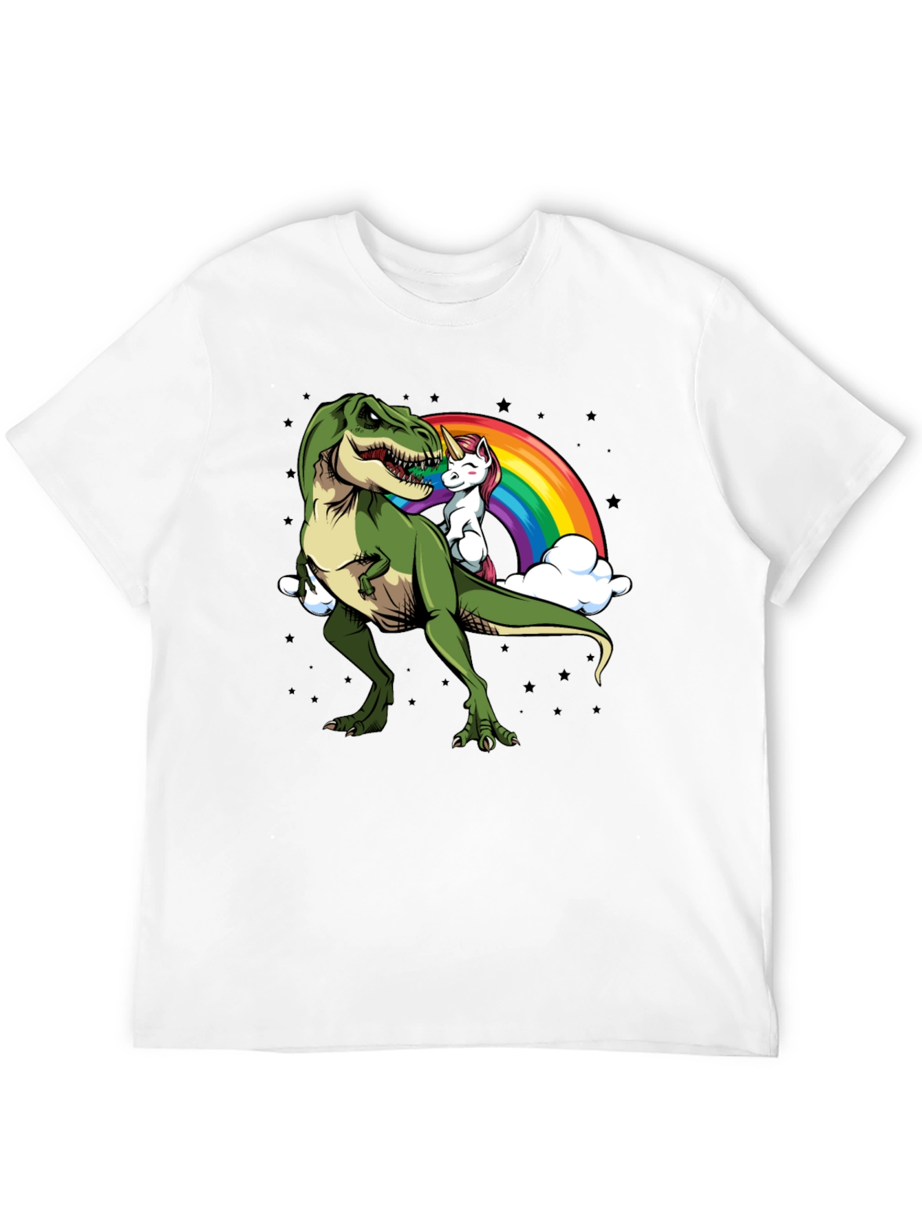 Dino Unicorn Rainbow Graphic Tee