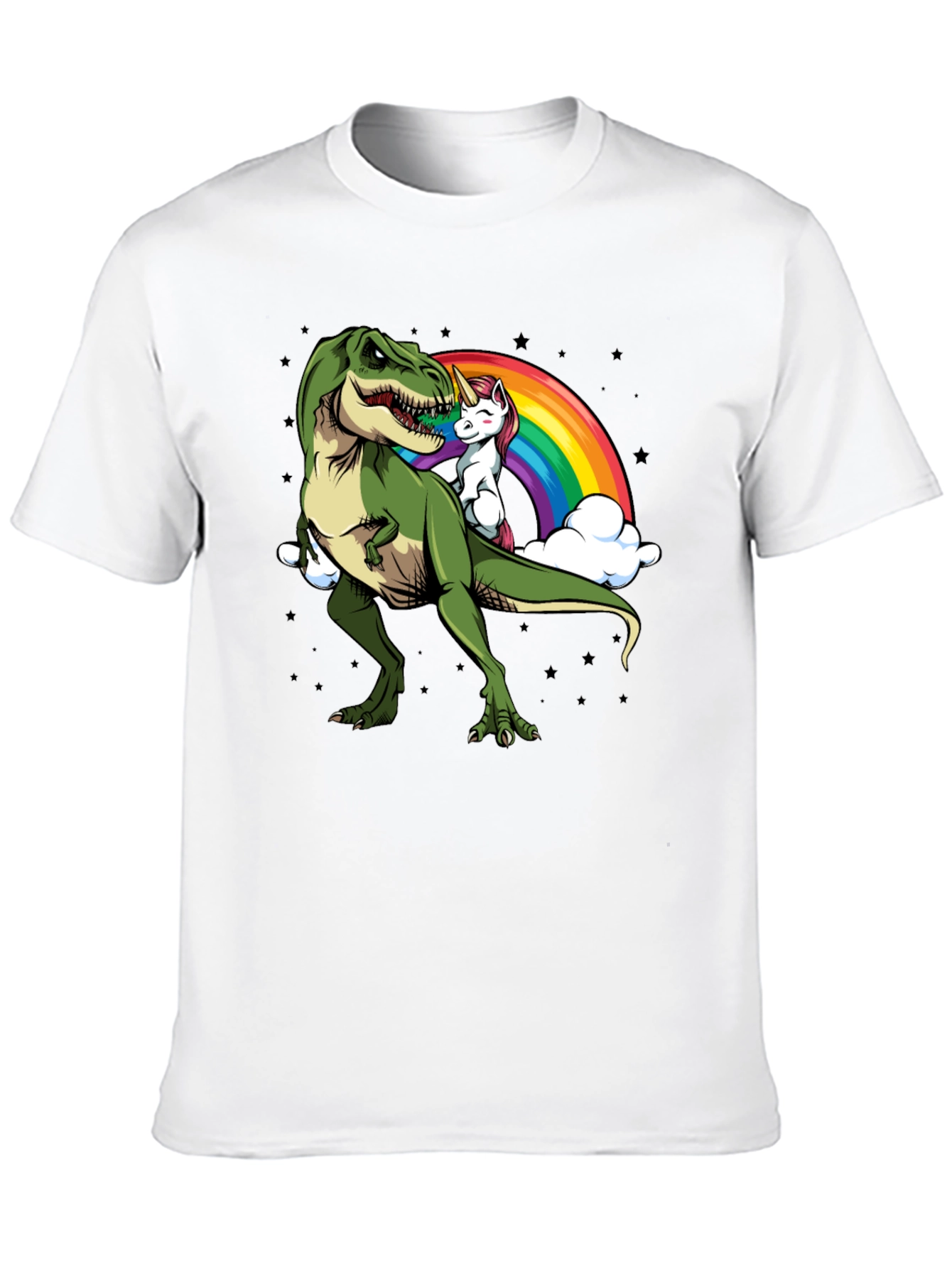 Dino Unicorn Rainbow Graphic Tee