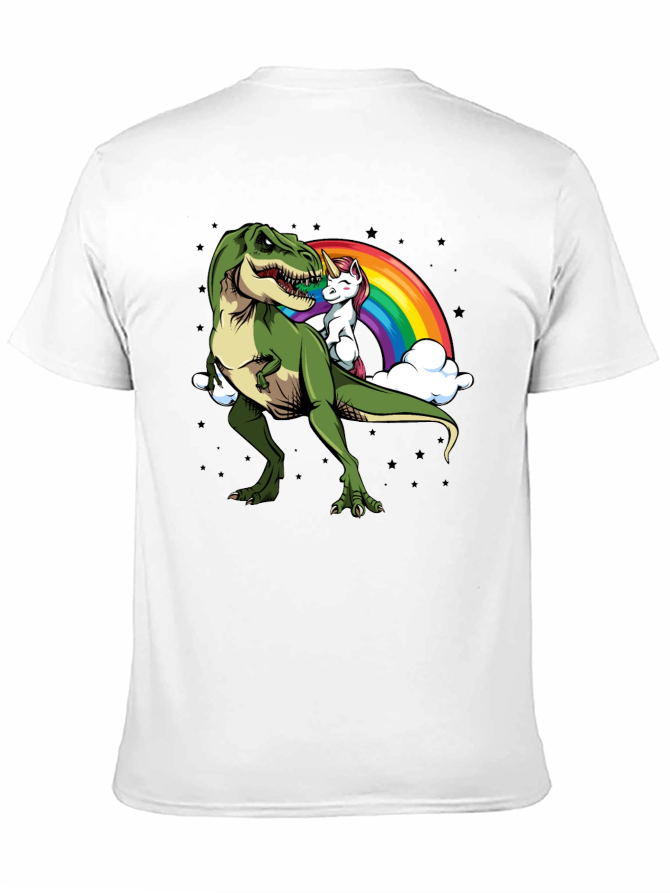Dino Unicorn Rainbow Graphic Tee