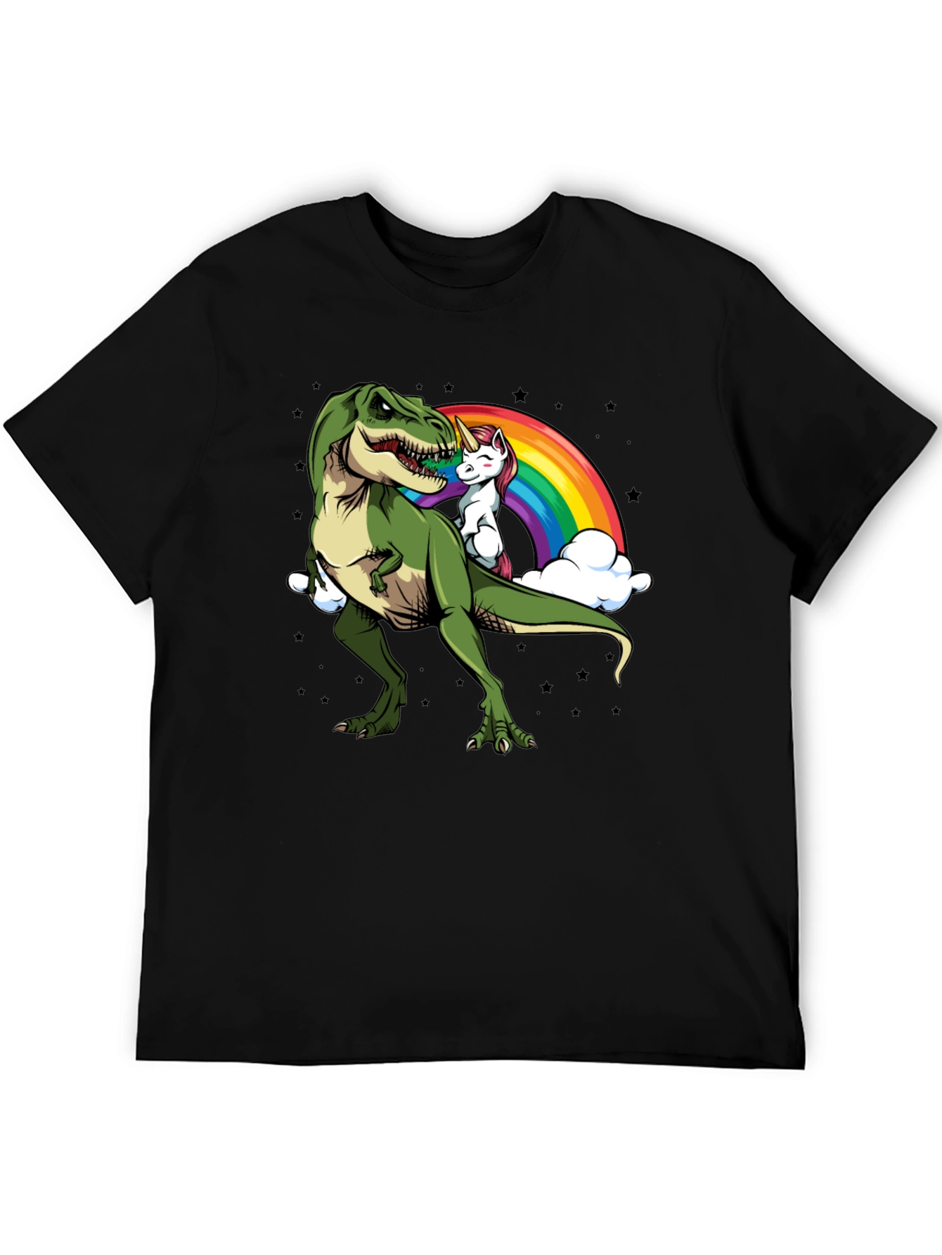 Dino Unicorn Rainbow Graphic Tee