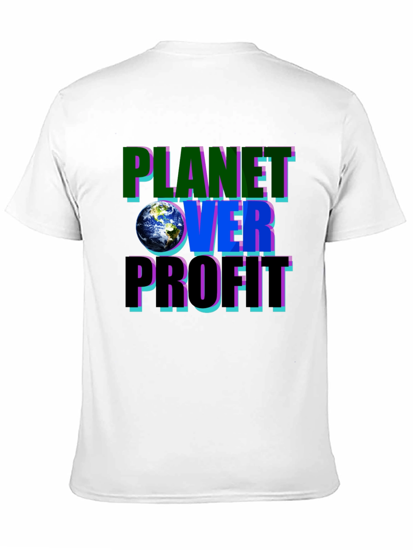 Planet Over Profit Graphic Tee - Eco-Conscious Fashion