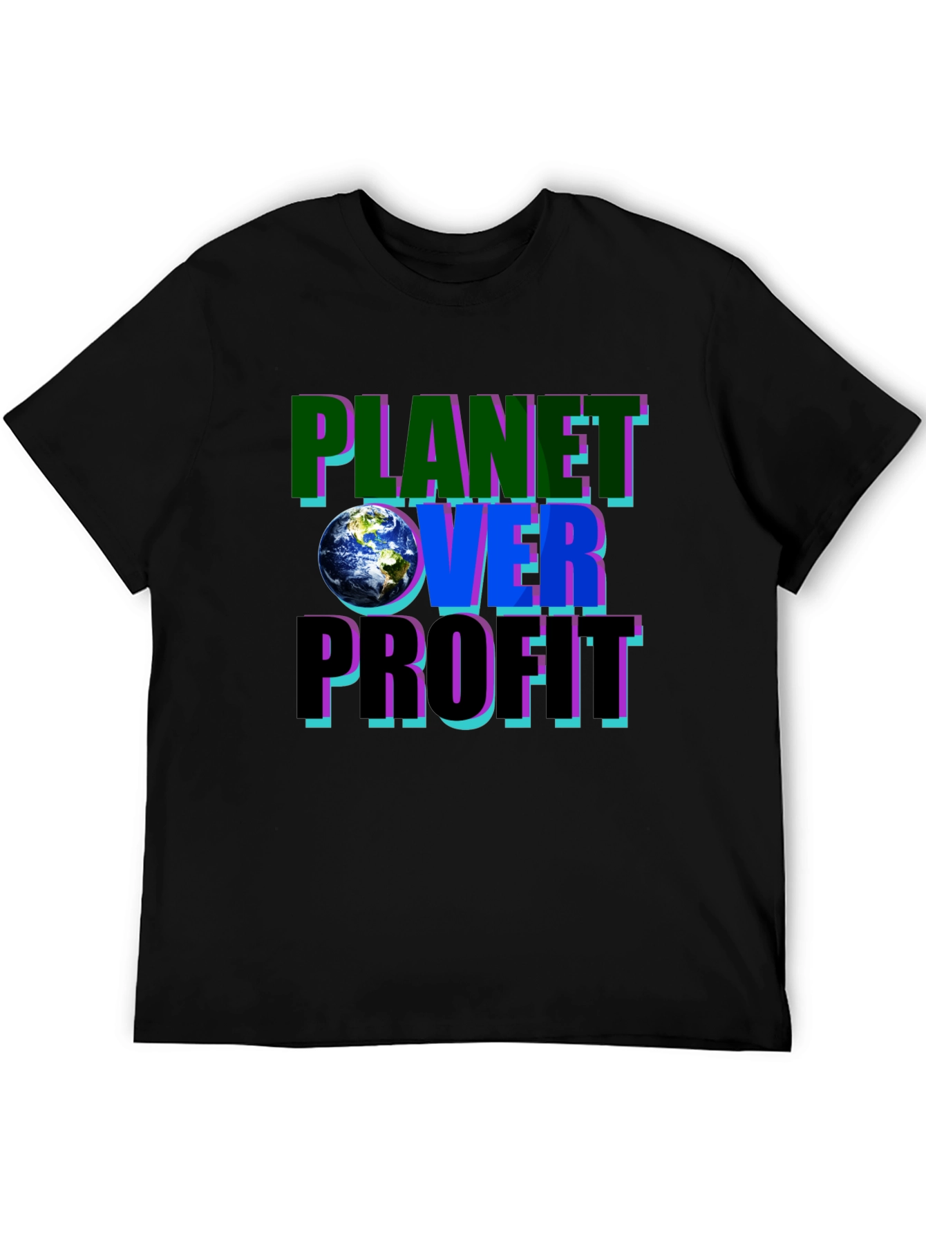 Planet Over Profit Graphic Tee - Eco-Conscious Fashion