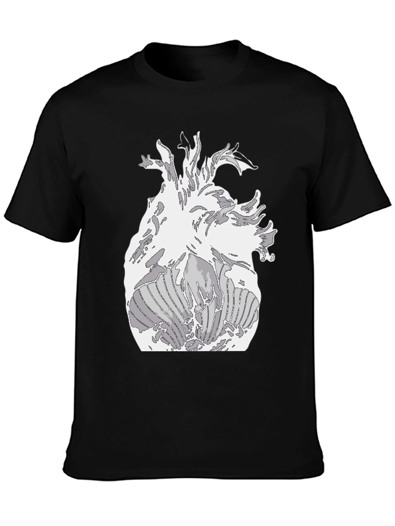 Anatomical Heart Graphic Tee - Black