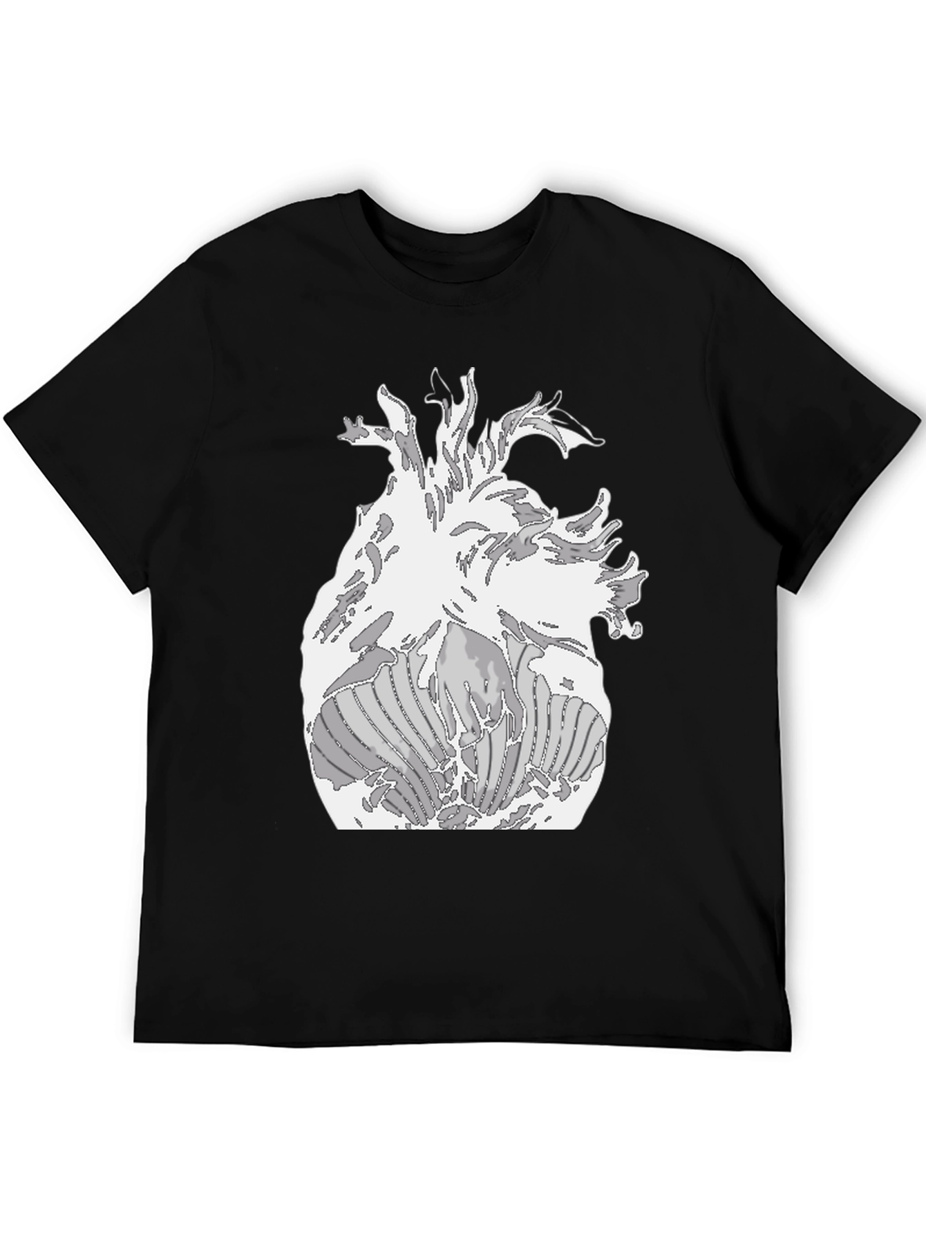 Anatomical Heart Graphic Tee - Black