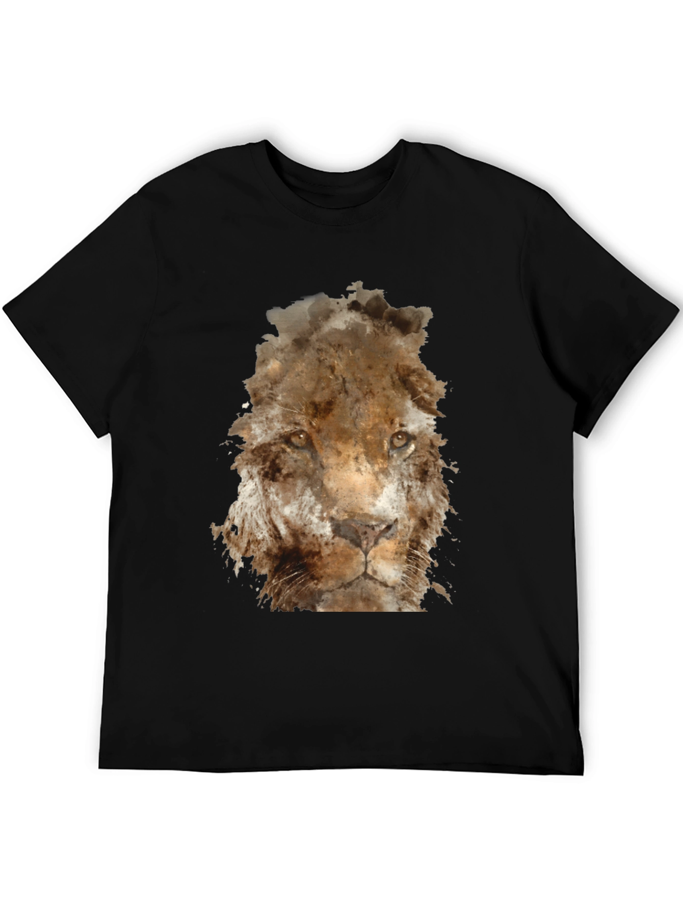 Lion Graphic T-Shirt - Black
