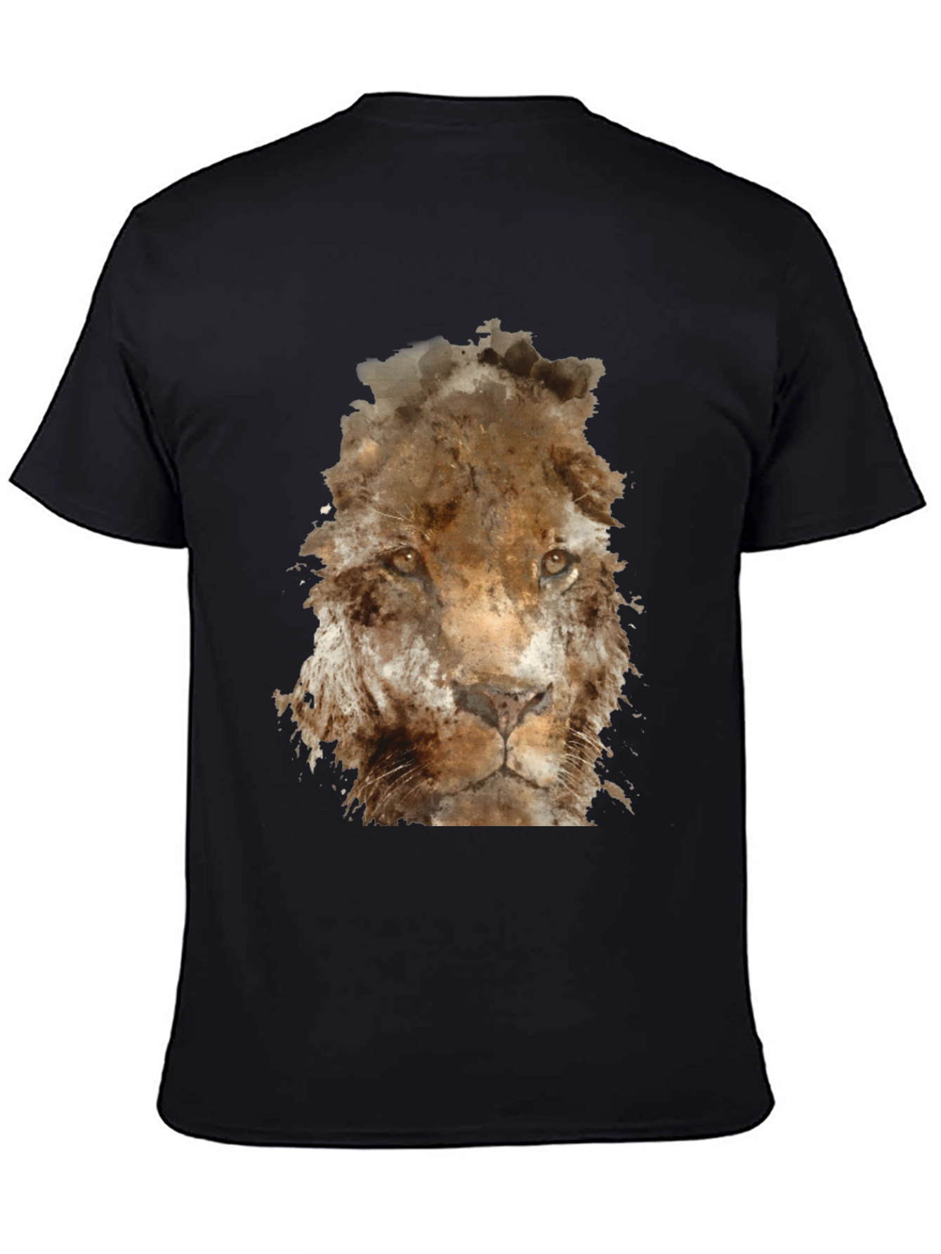 Lion Graphic T-Shirt - Black