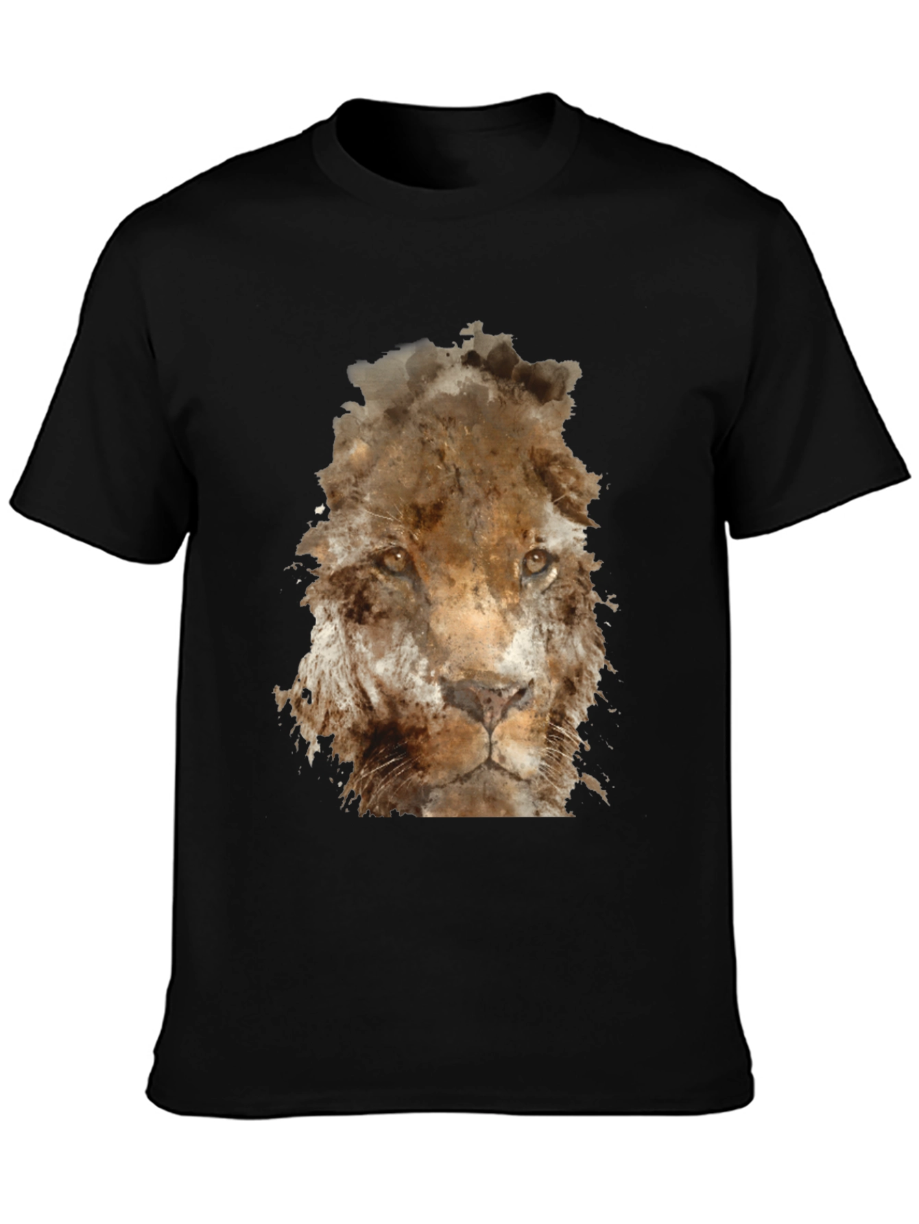 Lion Graphic T-Shirt - Black