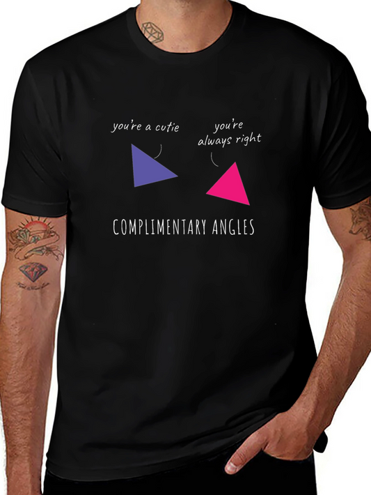 Complementary Angles Graphic Tee - Youre a Cutie Always Right!