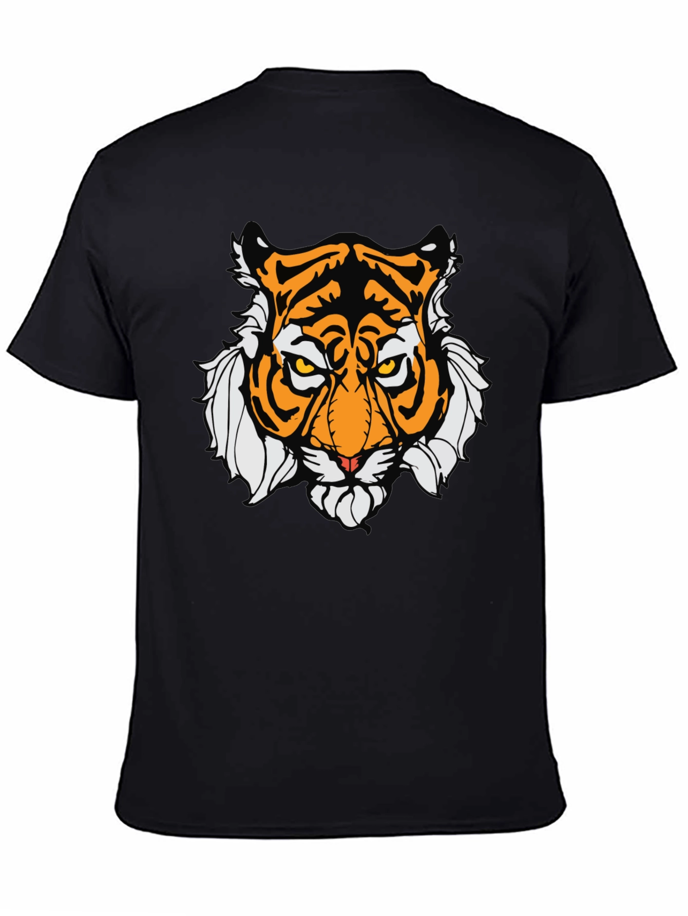Bold Tiger Graphic Tee - Mens Black T-Shirt
