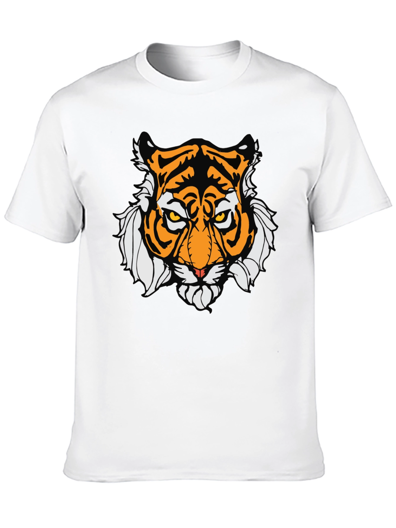 Bold Tiger Graphic Tee - Mens Black T-Shirt