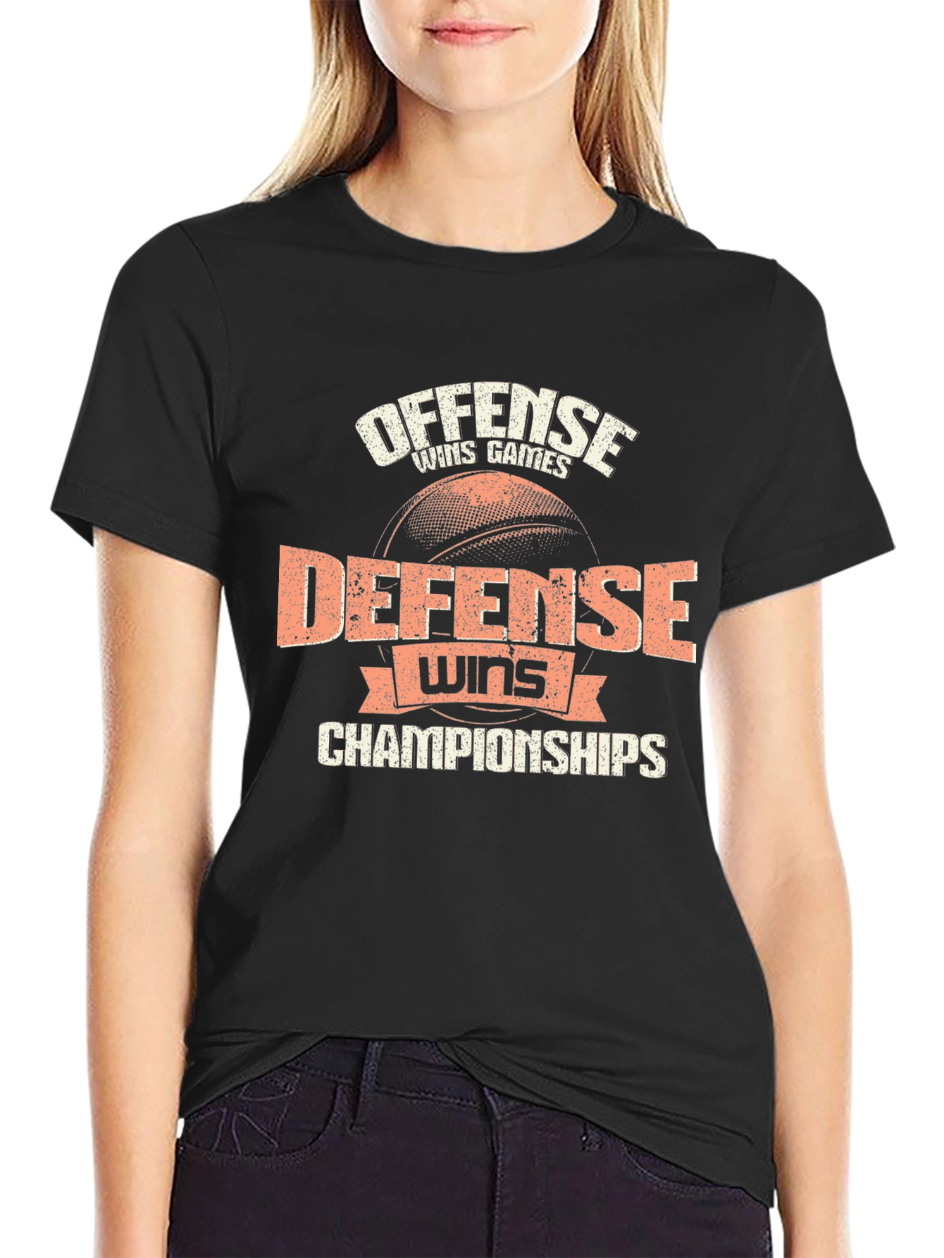 Offense Wins Games Defense Wins Championships T-Shirt