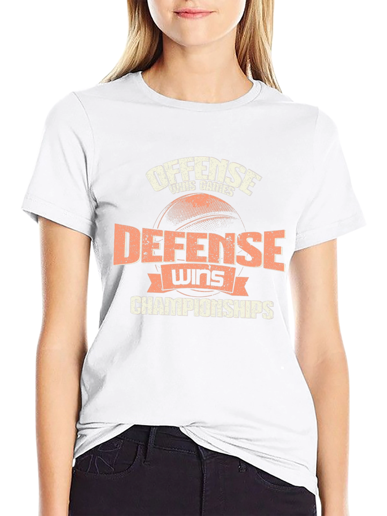 Offense Wins Games Defense Wins Championships T-Shirt