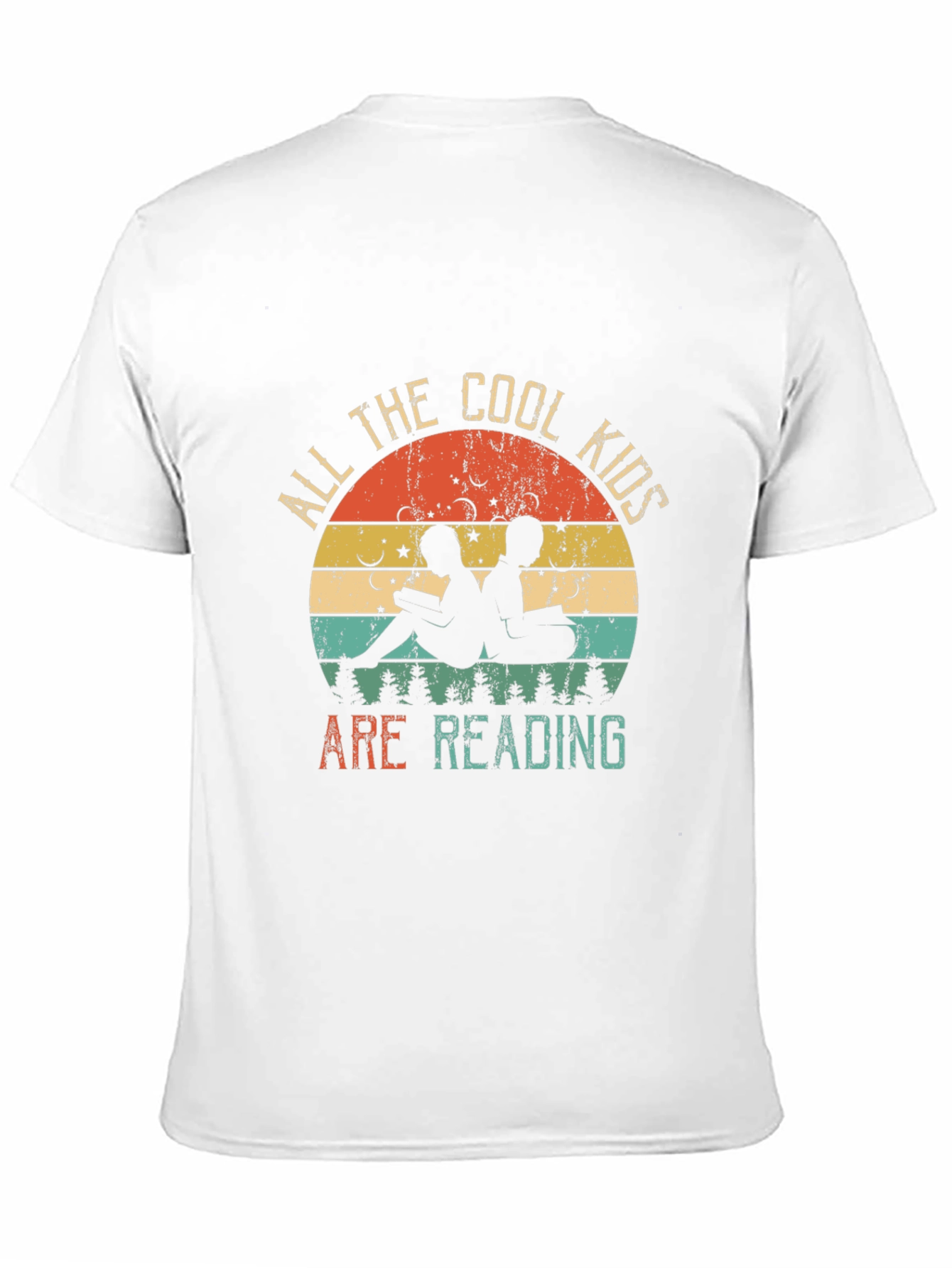 Cool Kids Reading T-Shirt - Retro Book Lover Tee