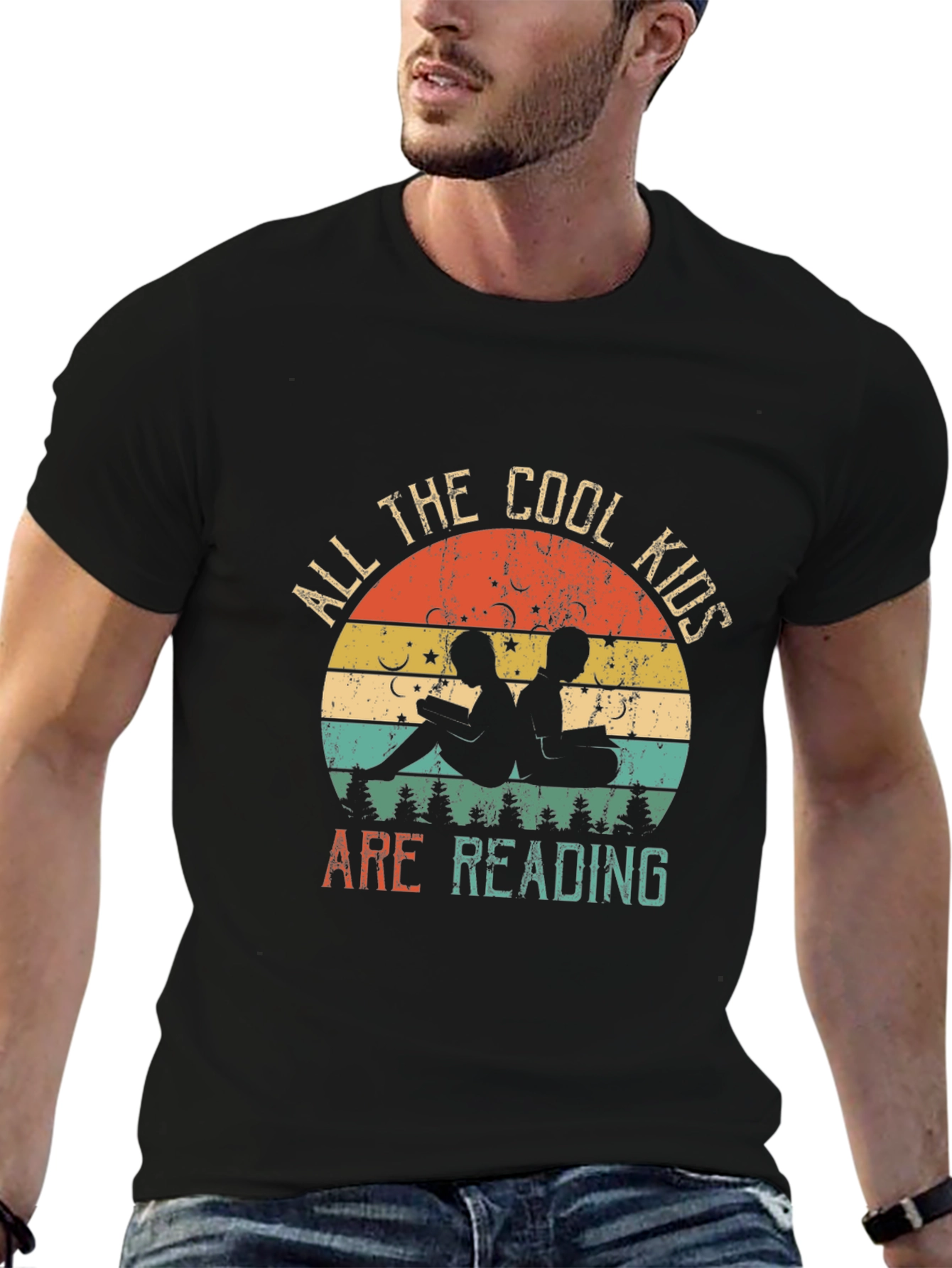 Cool Kids Reading T-Shirt - Retro Book Lover Tee